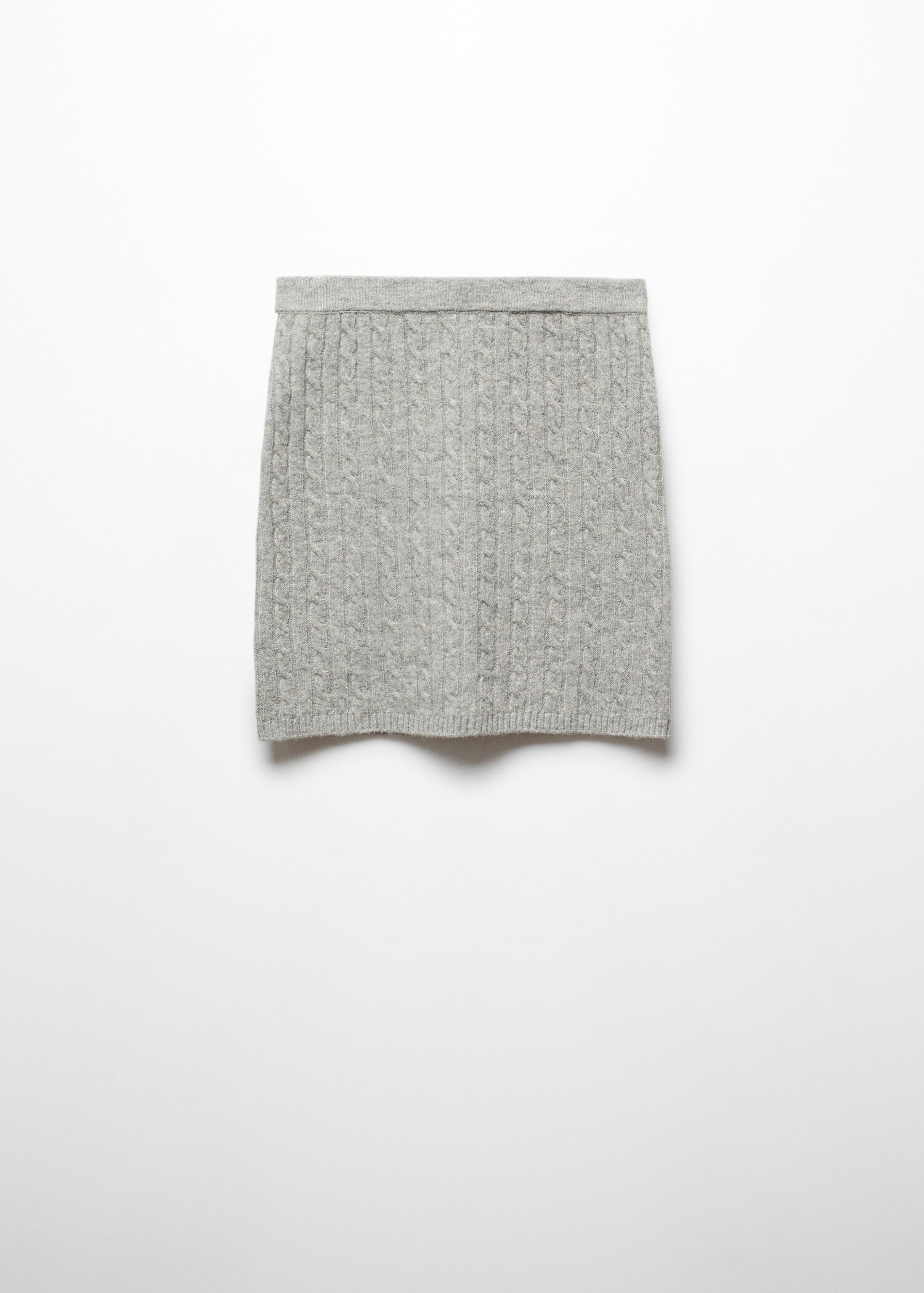 Fustă mini din tricot împletit - Articol fără model