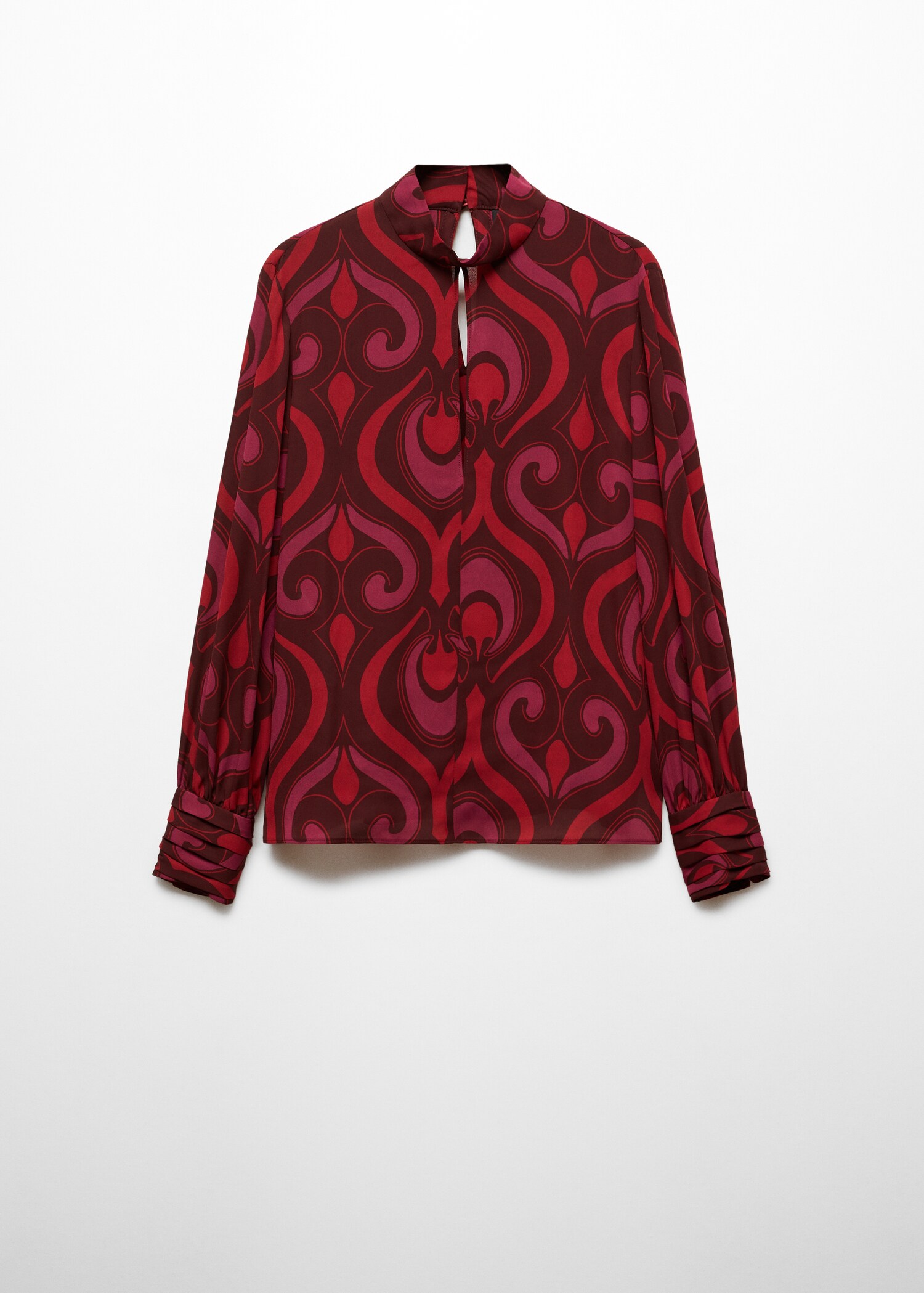 Printed blouse with opening detail - Article without model