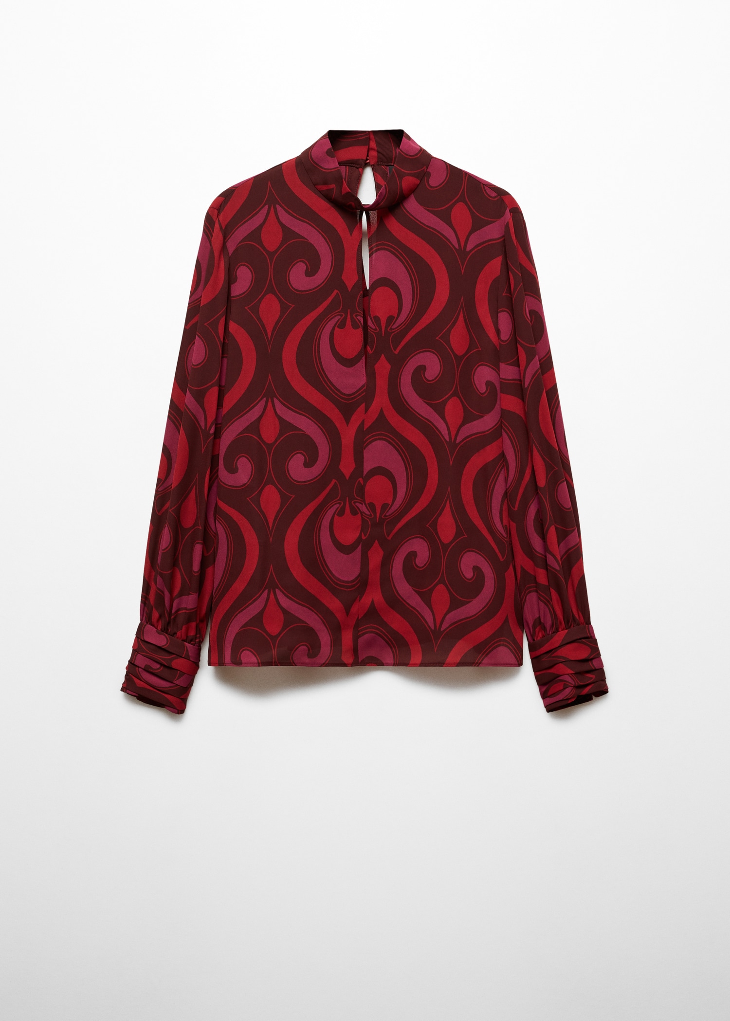 Blusa estampada detalle abertura