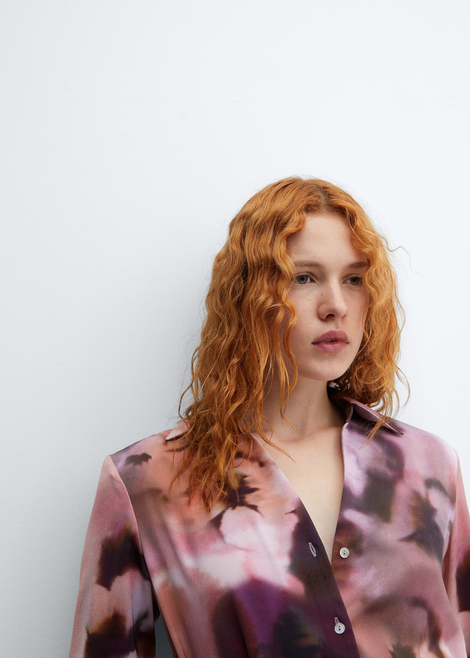Floral-print wrap dress - Details of the article 1