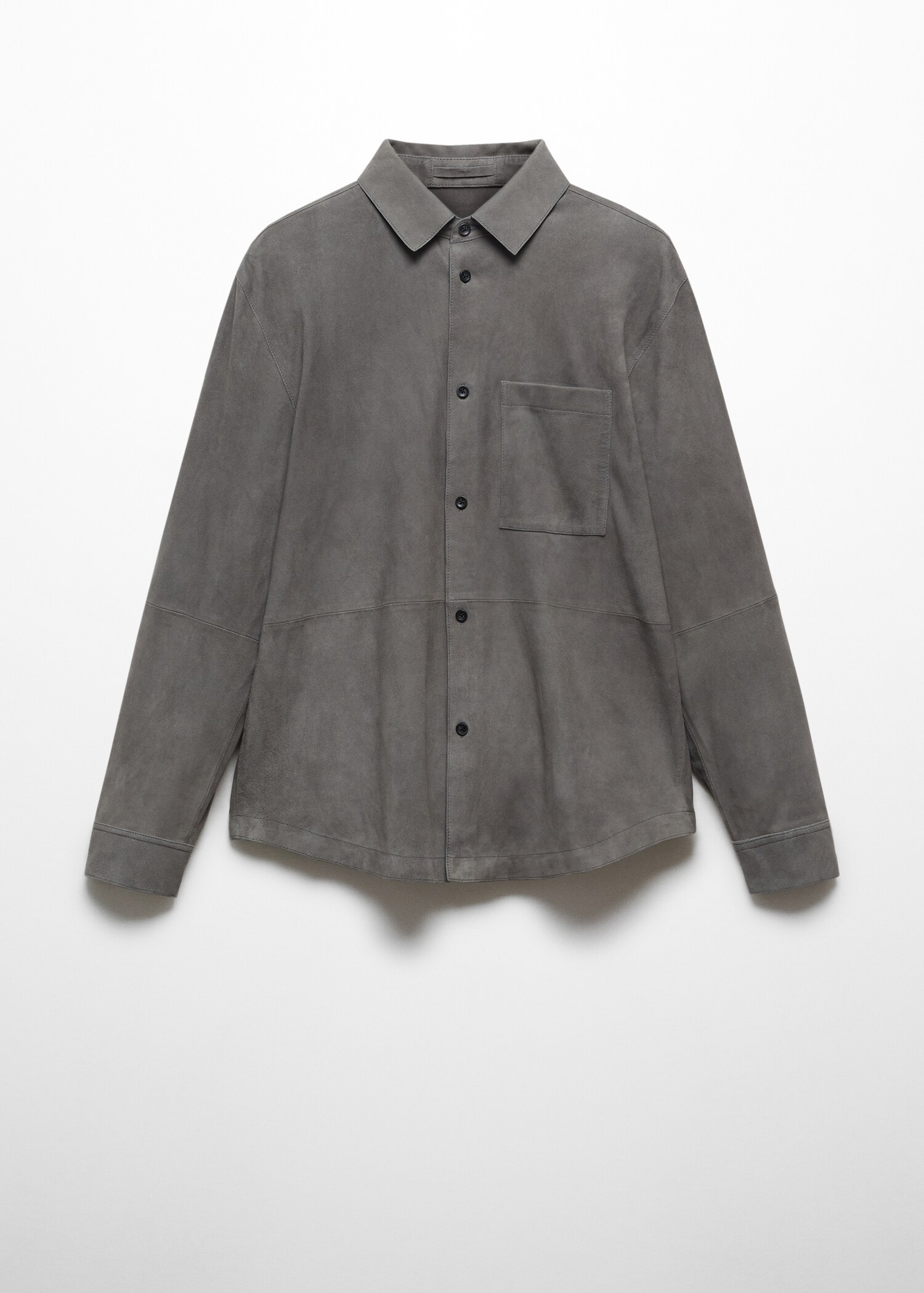Sobrecamisa piel ante bolsillo - Artículo sin modelo