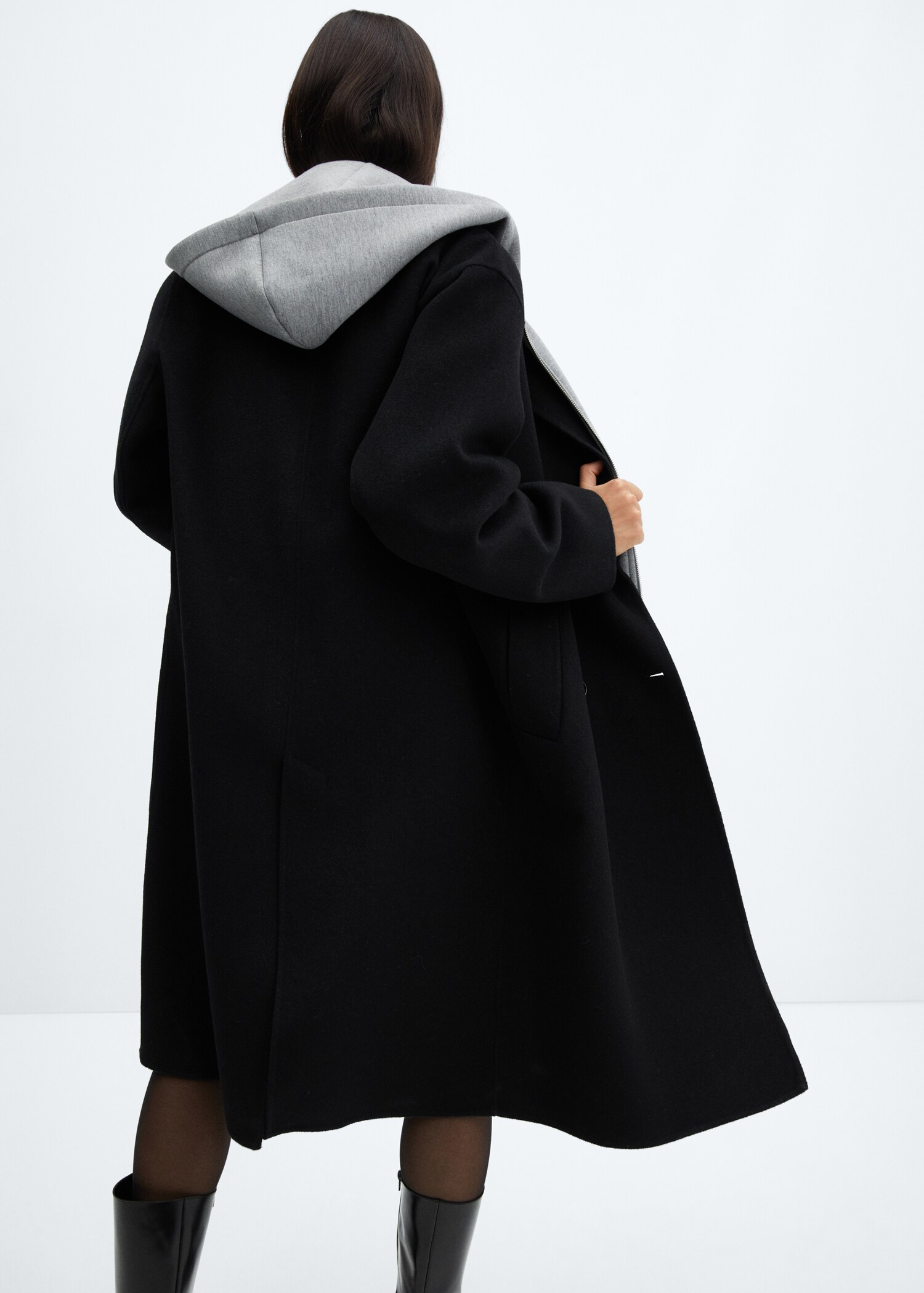 Cappotto lana handmade oversize - Retro dell'articolo