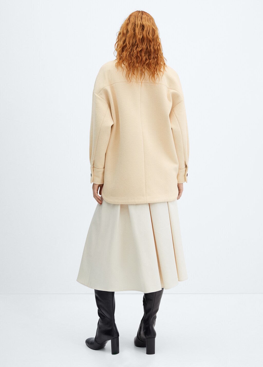 Sobrecamisa lana mujer hotsell