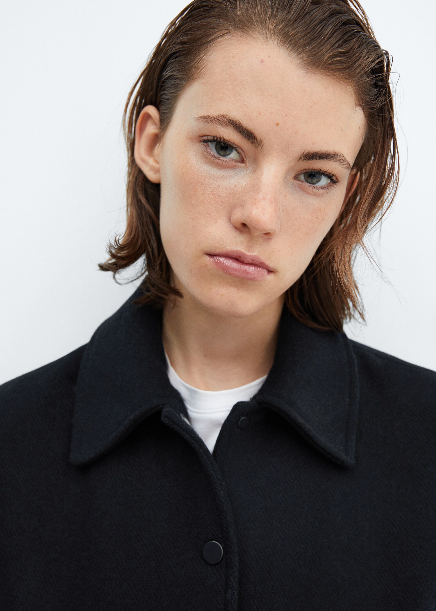 Oversized woollen bomber jacket - Details of the article 1