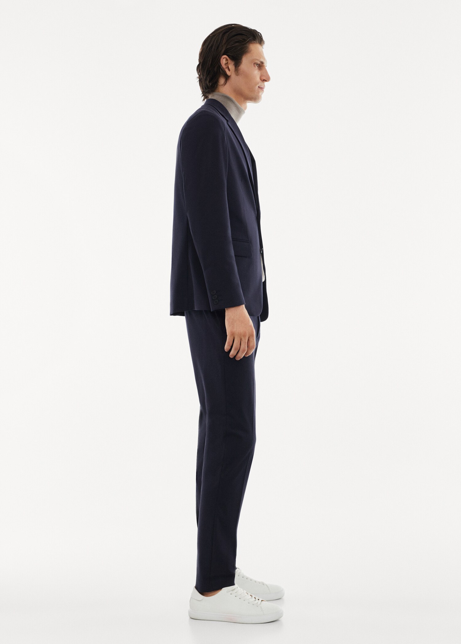 Slim-fit stretch suit jacket - Details of the article 2