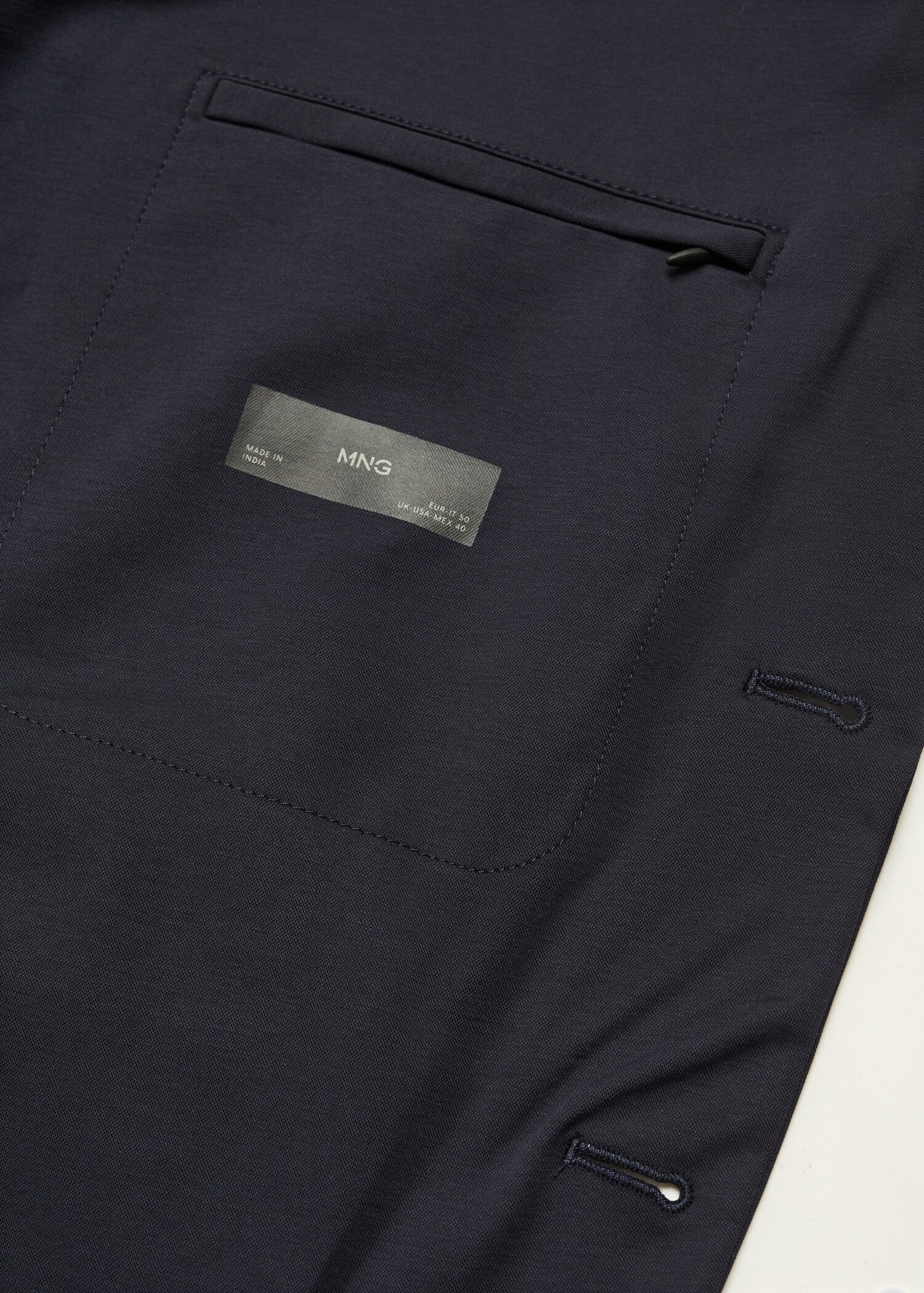 Slim-fit stretch suit jacket - Details of the article 8
