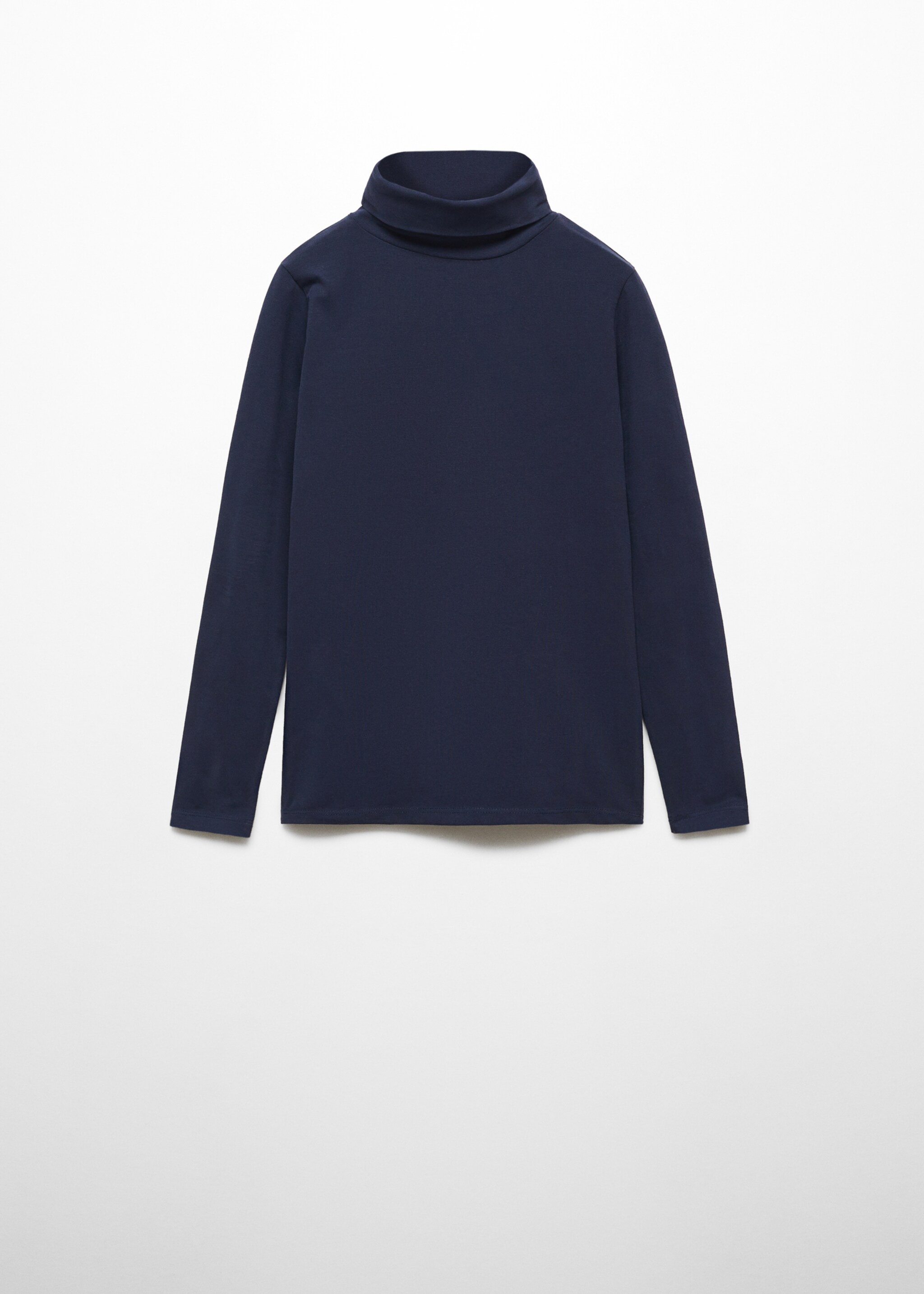 Turtleneck long-sleeved t-shirt - Article without model, Dark Navy. Ref: 57075960-00.