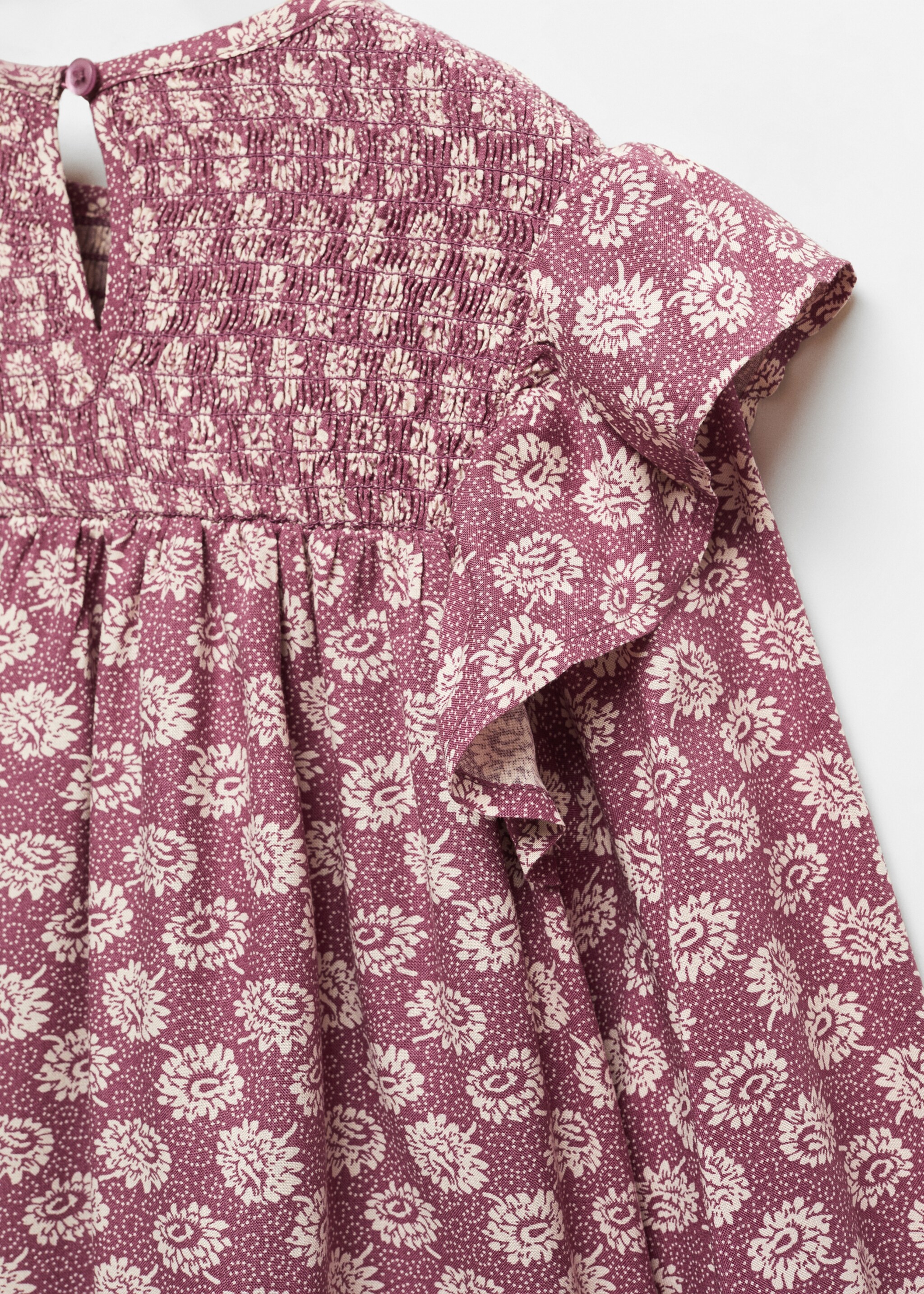 Bedrucktes Rüschenkleid - Detail des Artikels 8, Lila. Ref: 57075972-00.