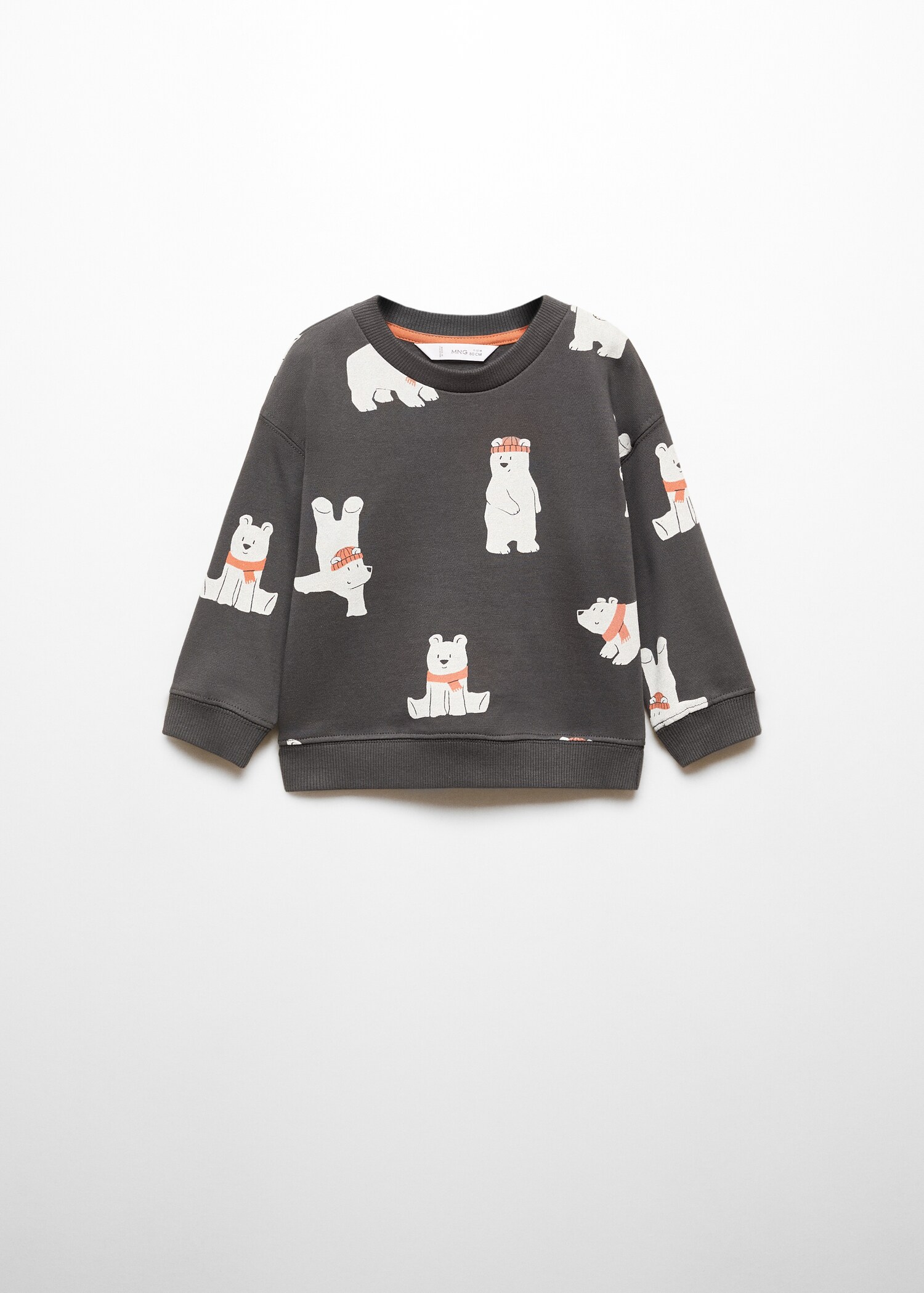 Brushed cotton sweatshirt - Article without model
