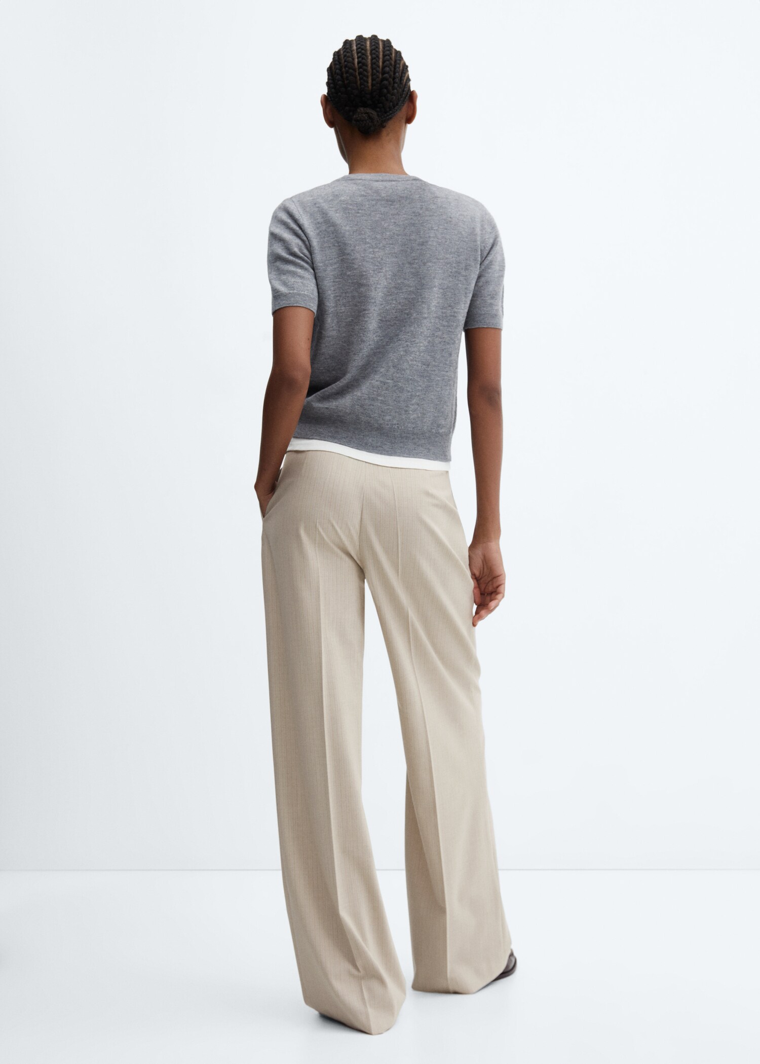 Striped suit trousers - Reverse of the article
