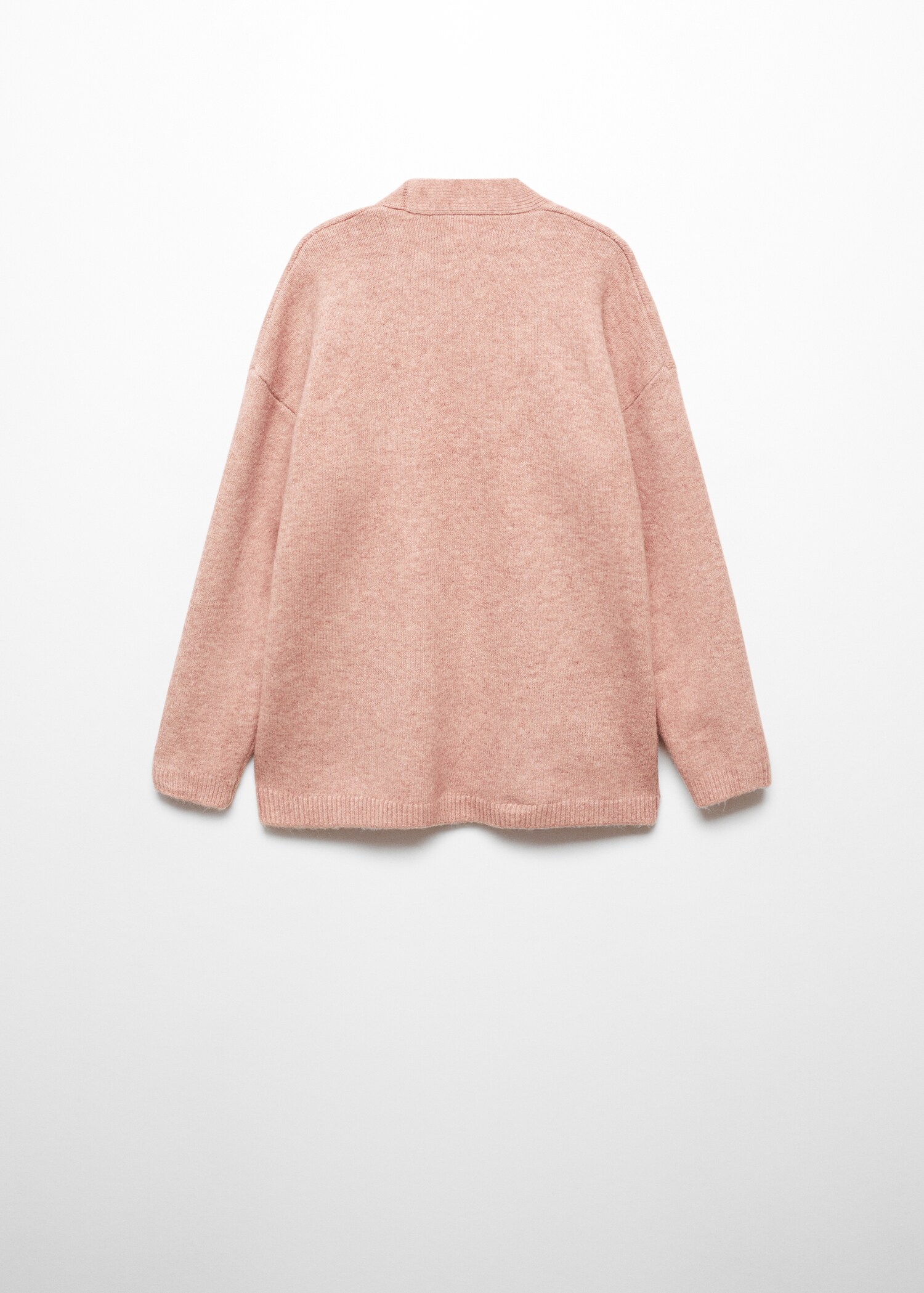 Knit long cardigan - Reverse of the article