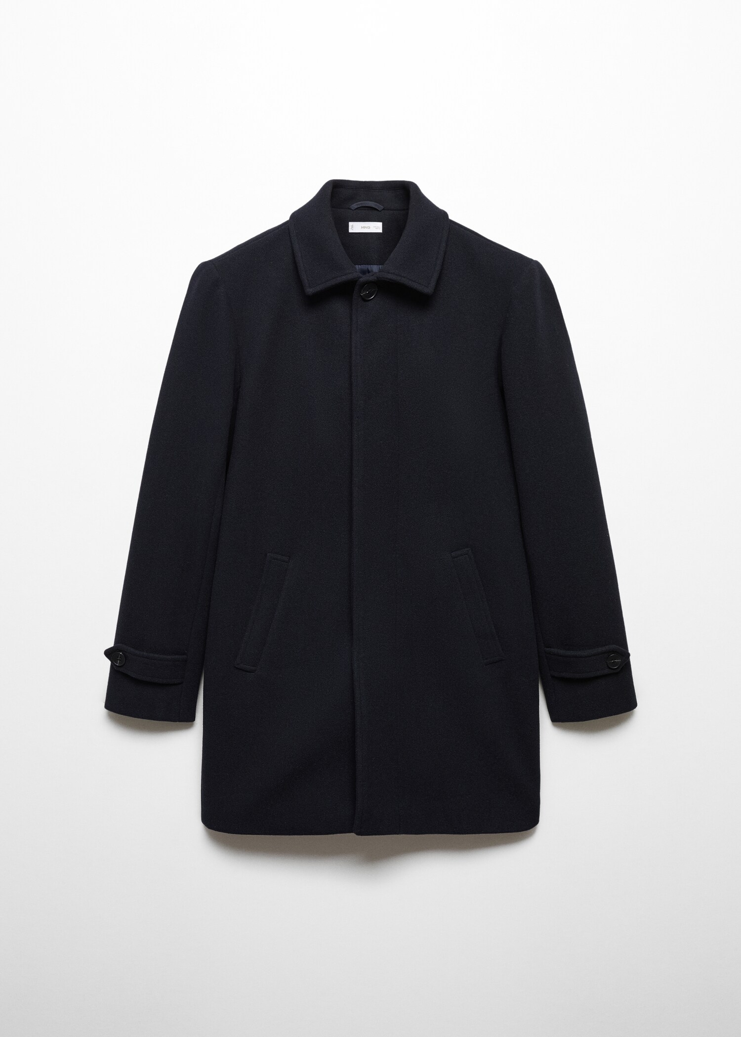 Coat with classic collar - Article without model