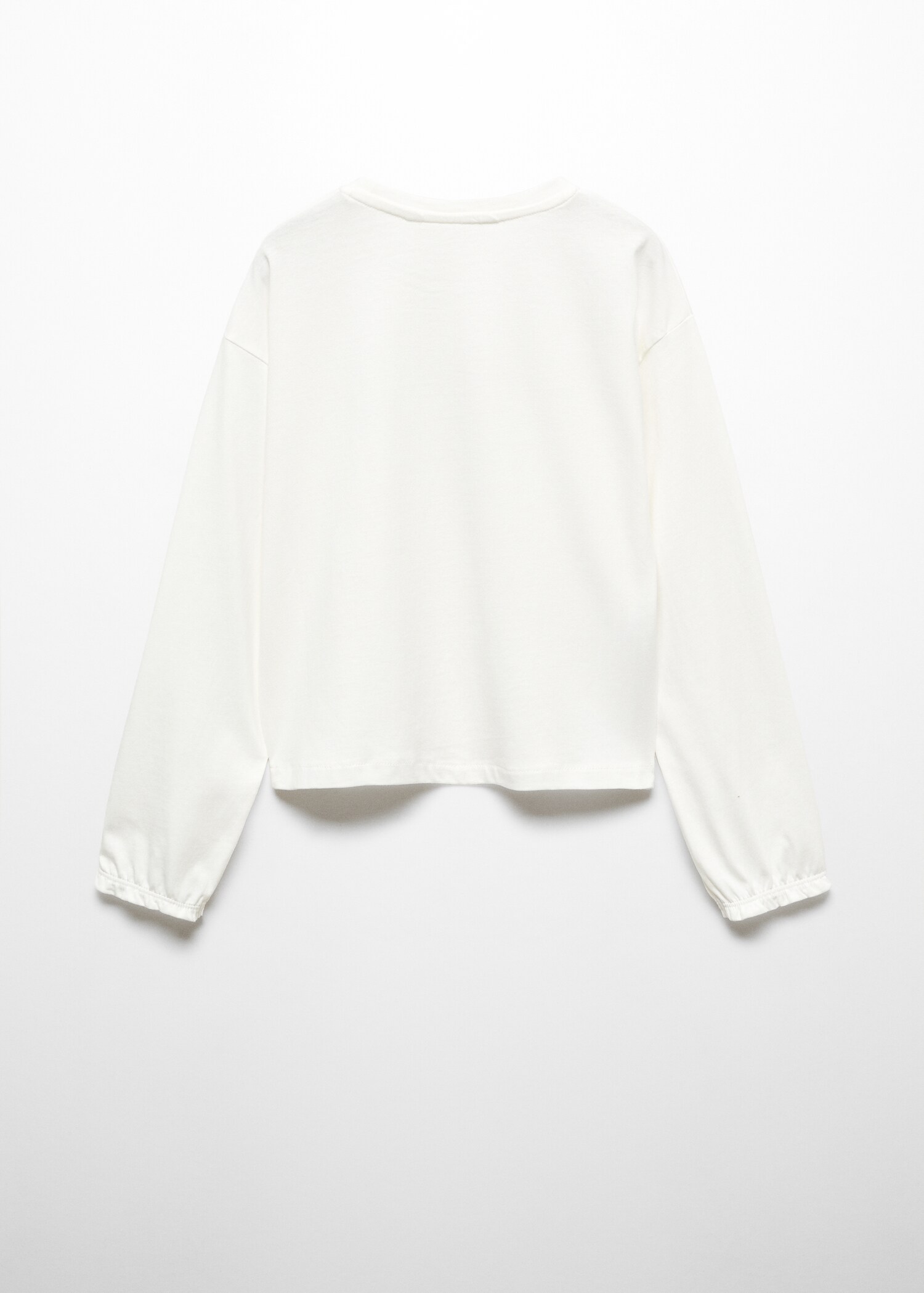 Printed cotton-blend T-shirt - Reverse of the article
