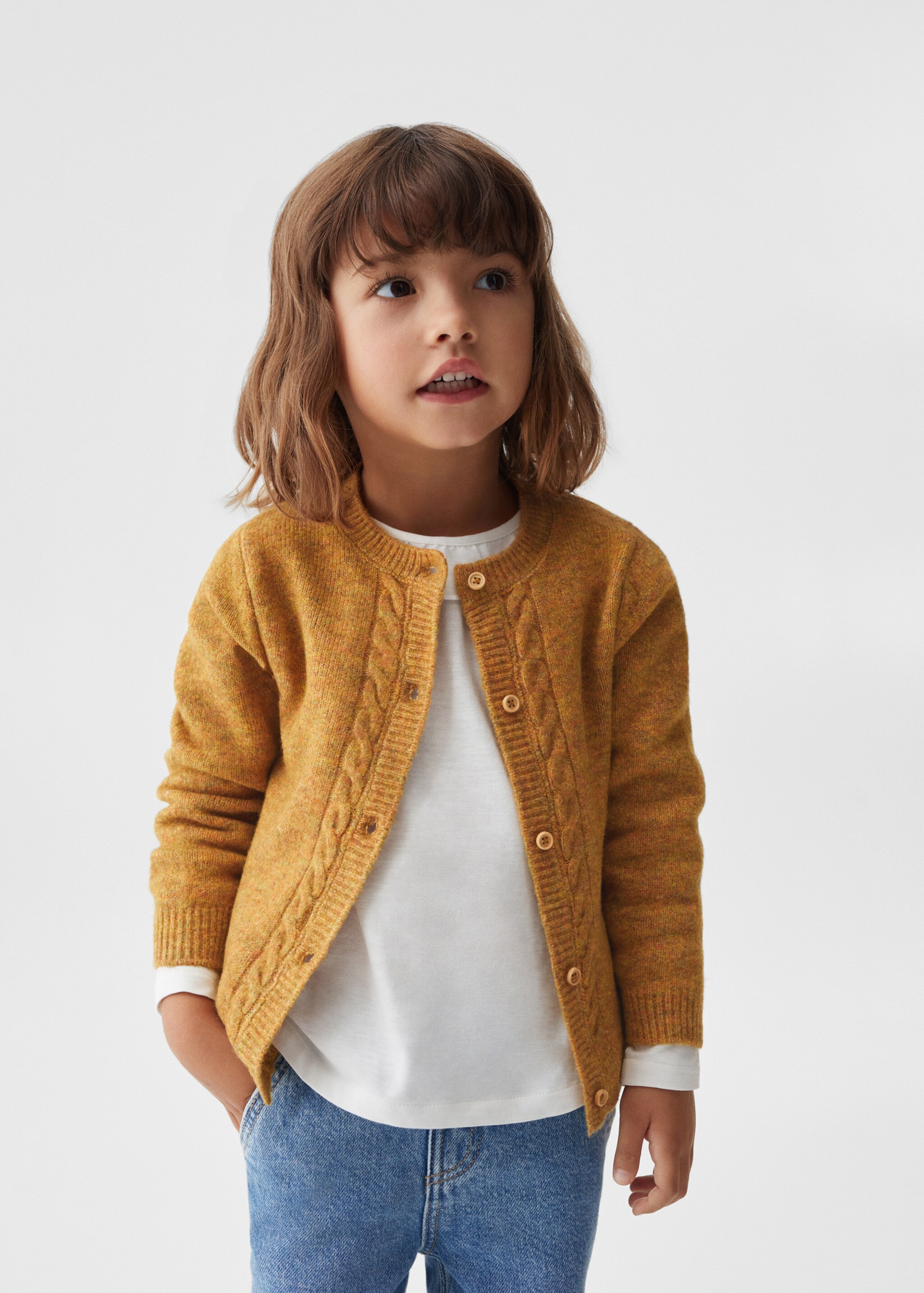 Button knit cardigan - Medium plane