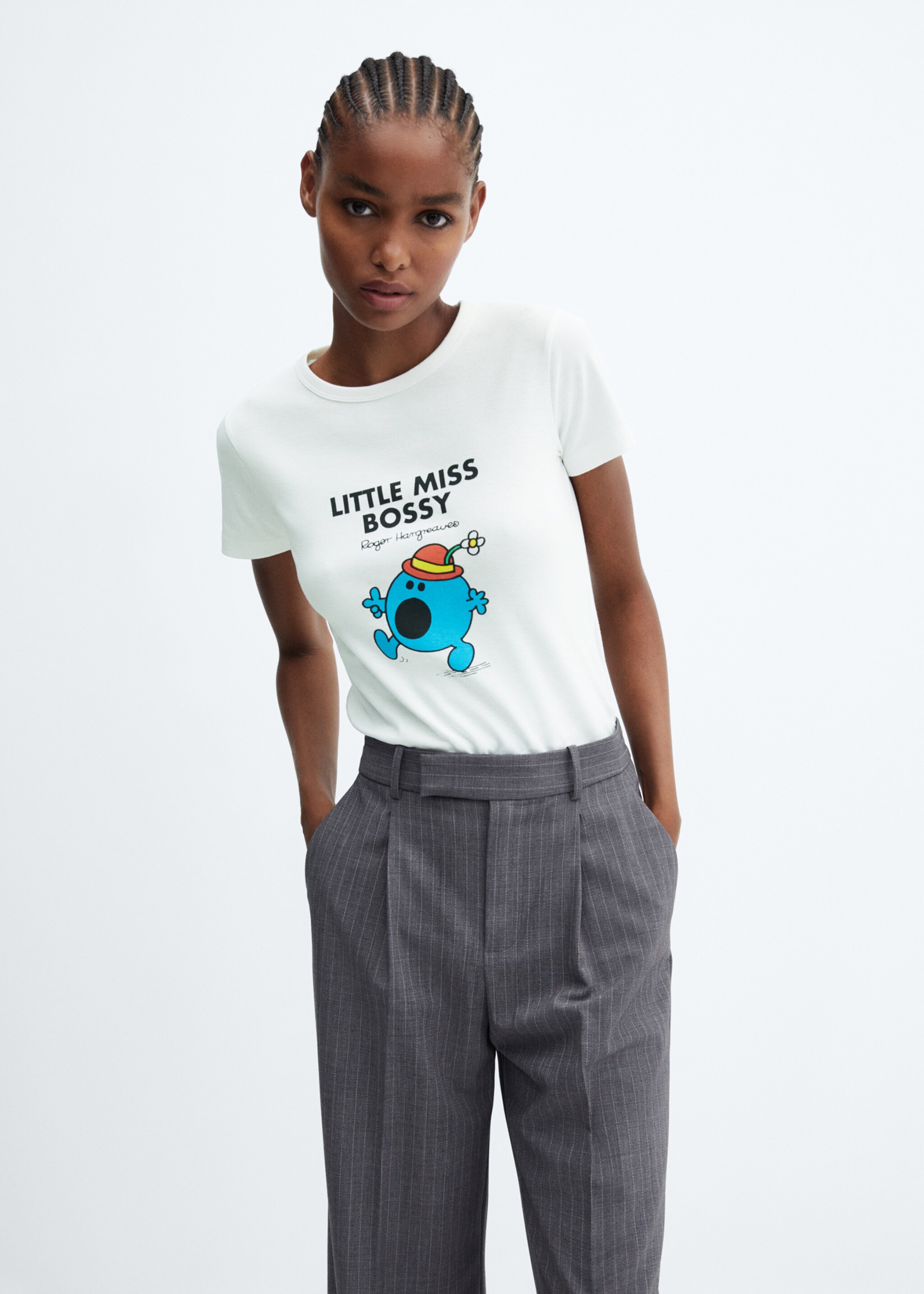 T-Shirt Mr. Men and Little Miss - Mittlere Ansicht, Blau. Ref: 57076011-00.