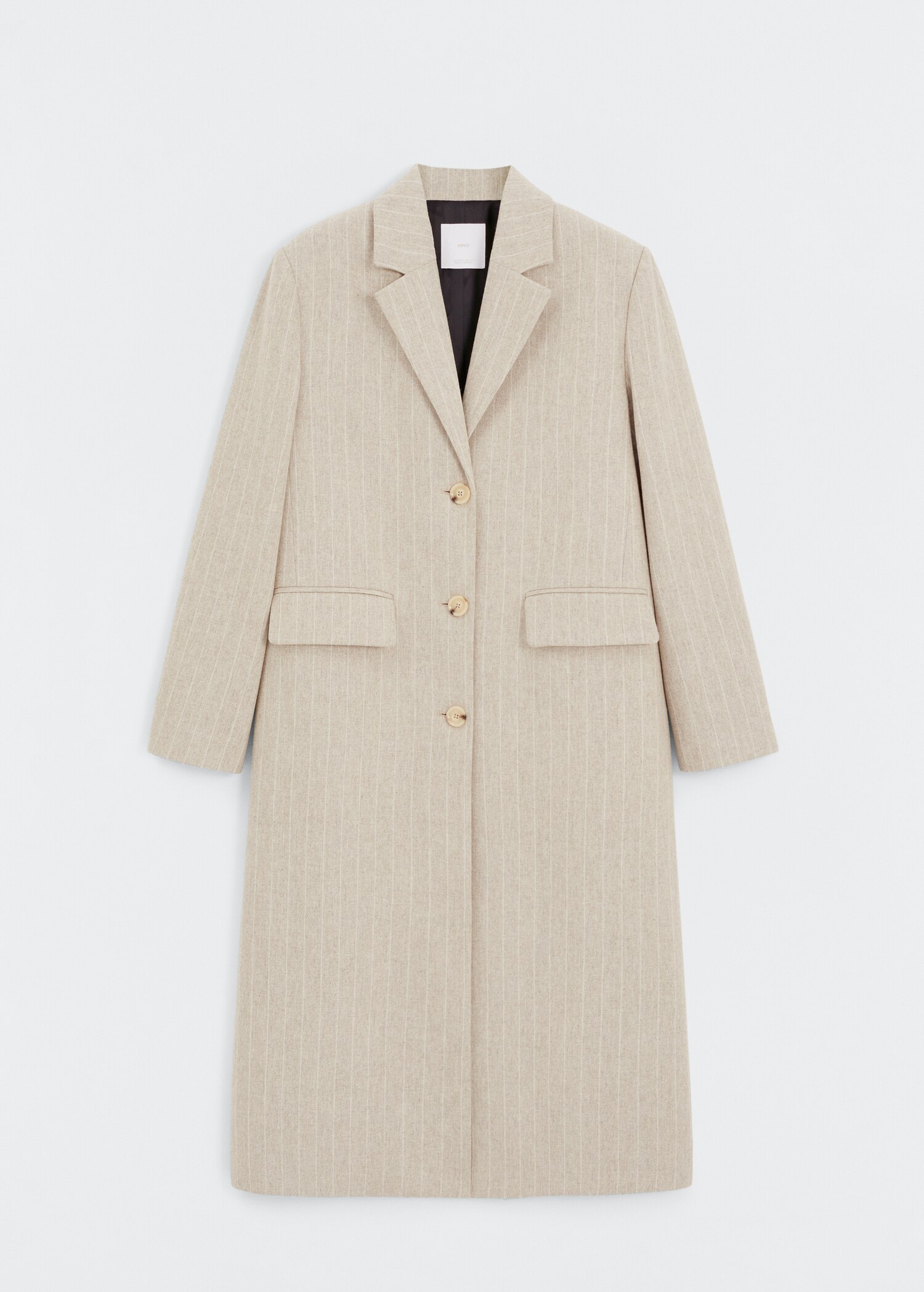 Pinstripe wool coat - Article without model
