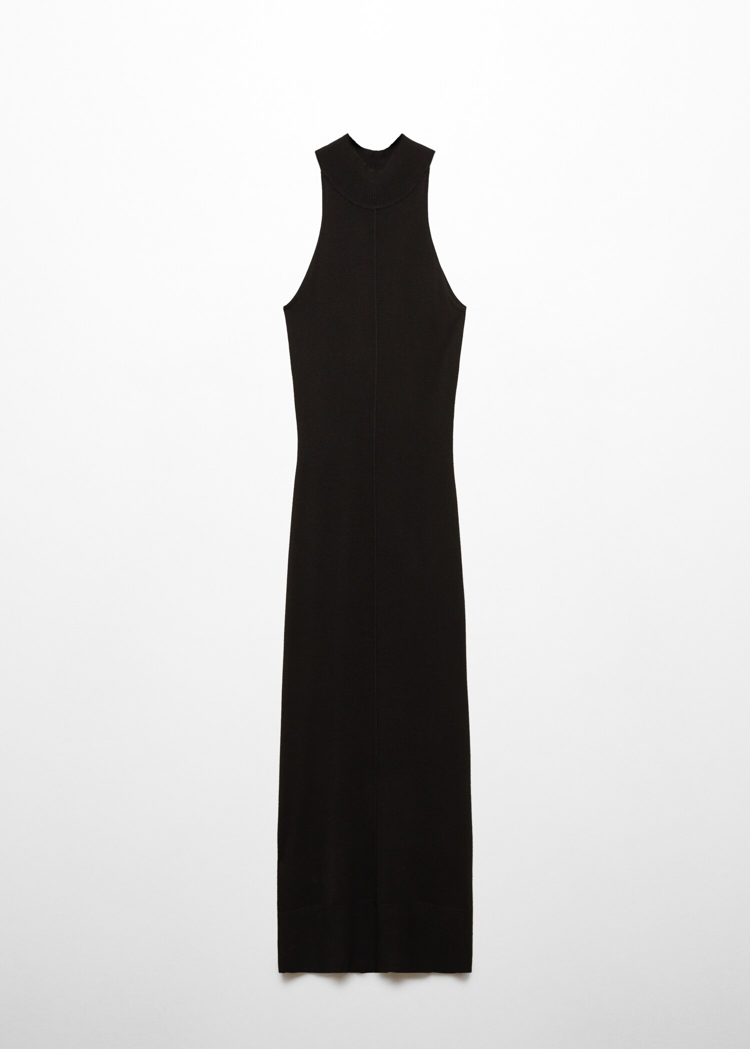 Fitted dress with back slit - Article without model