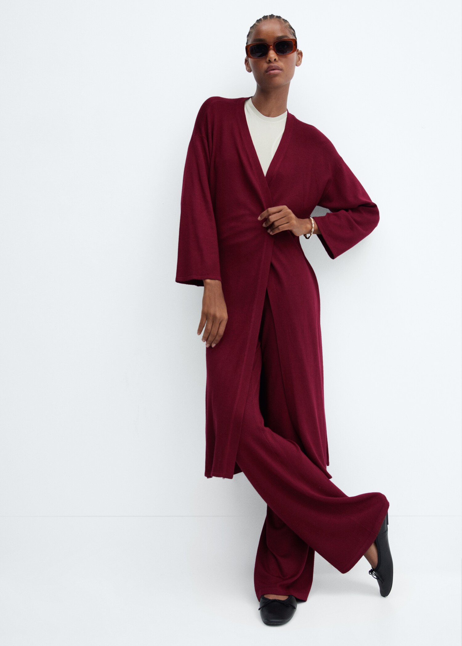 Fine knit long cardigan - Details of the article 2