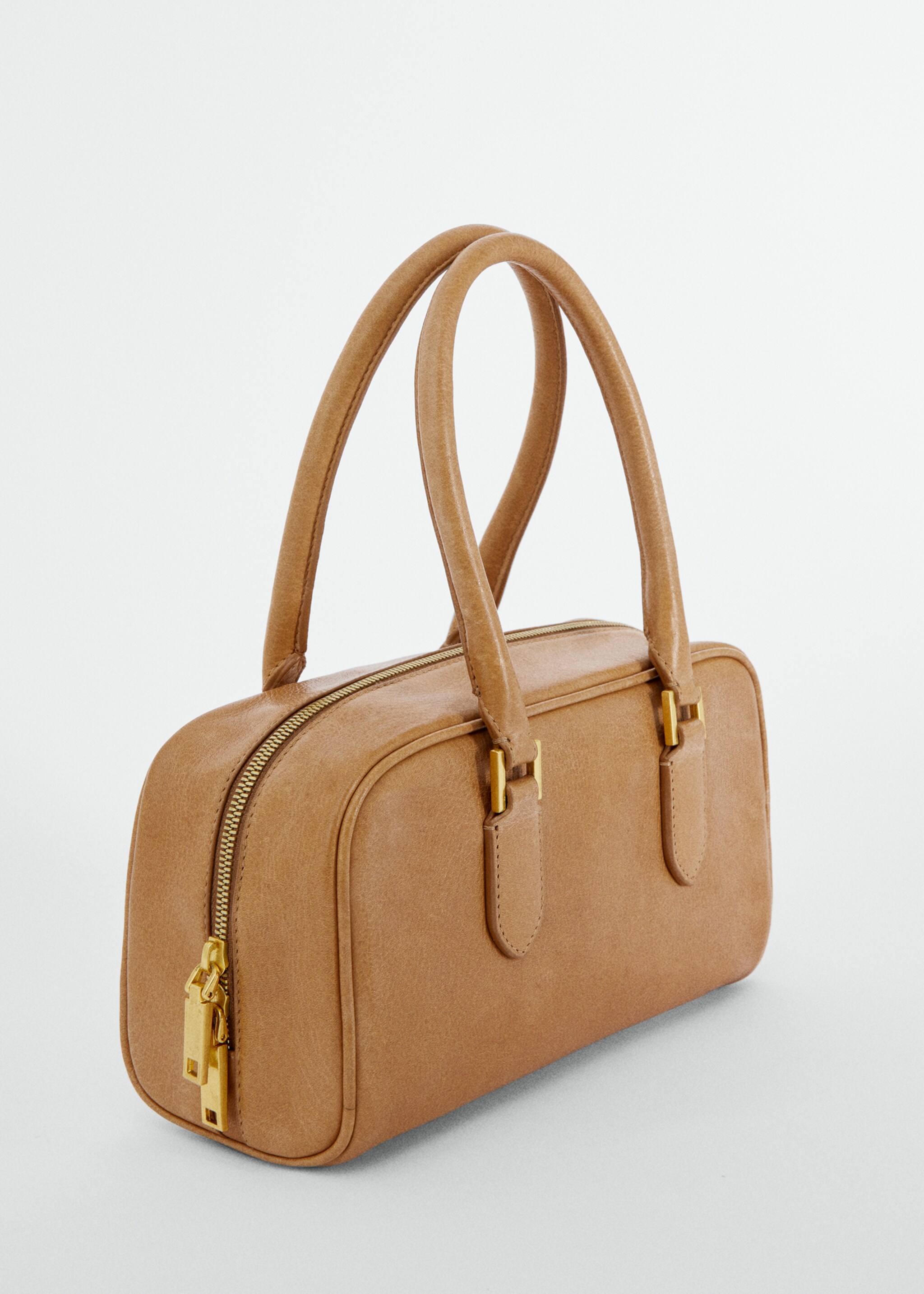 Rectangular leather handbag - Medium plane, Leather. Ref: 57076316-00.