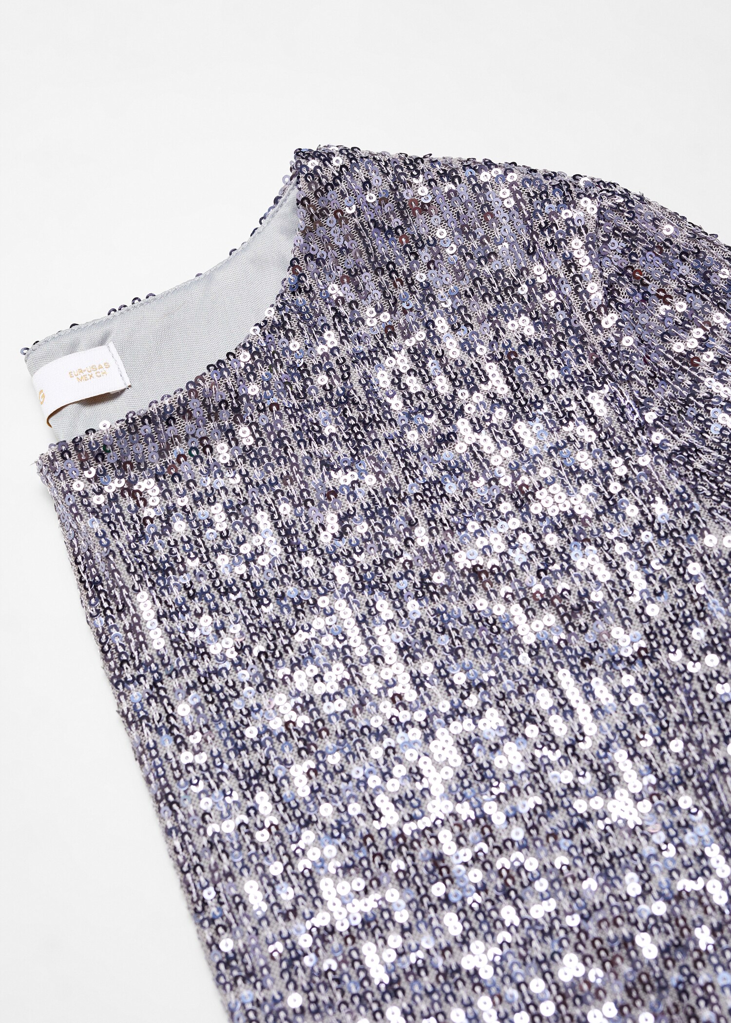 Long-sleeved sequin crop top - Details of the article 8