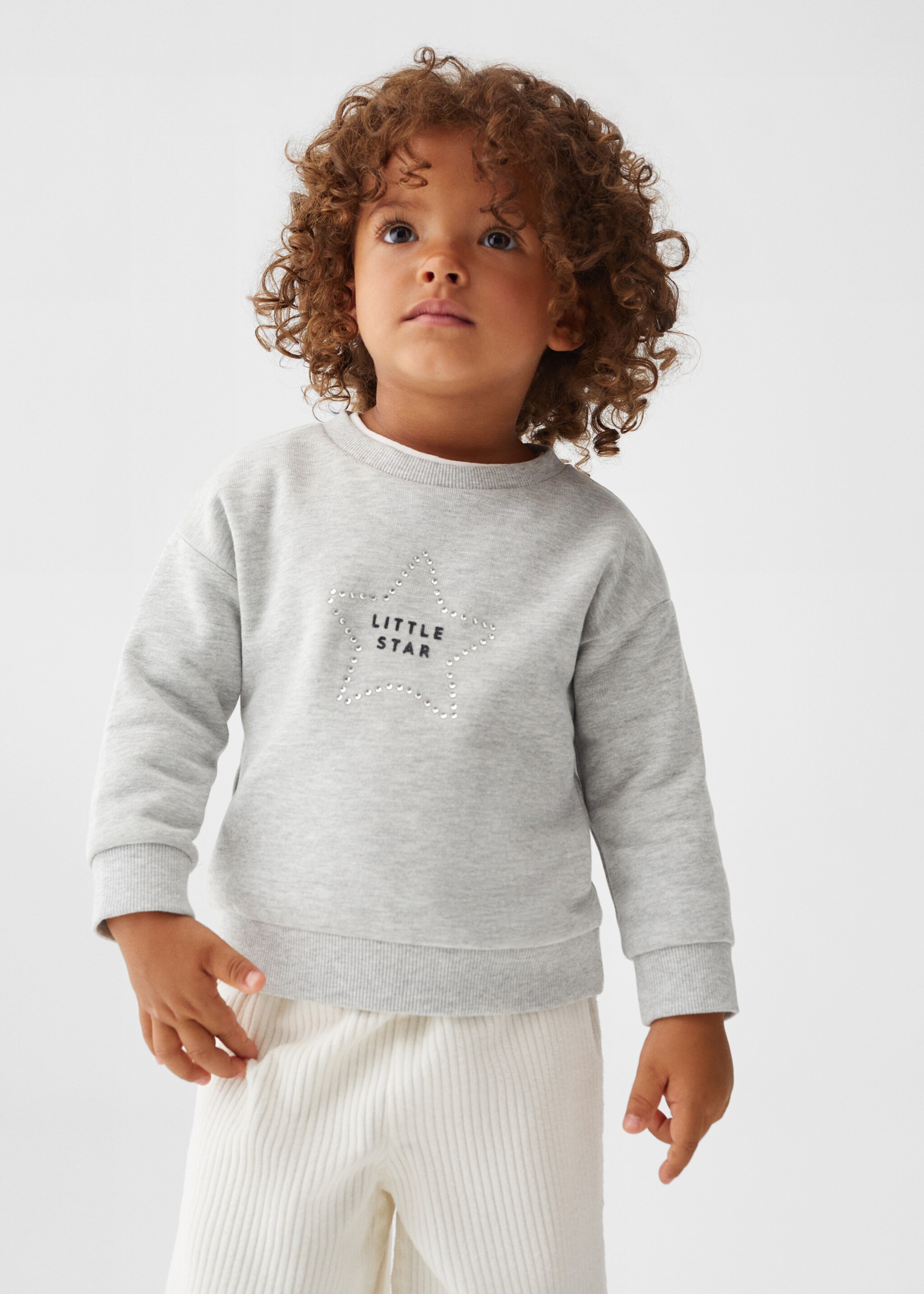 Message cotton sweatshirt - Medium plane