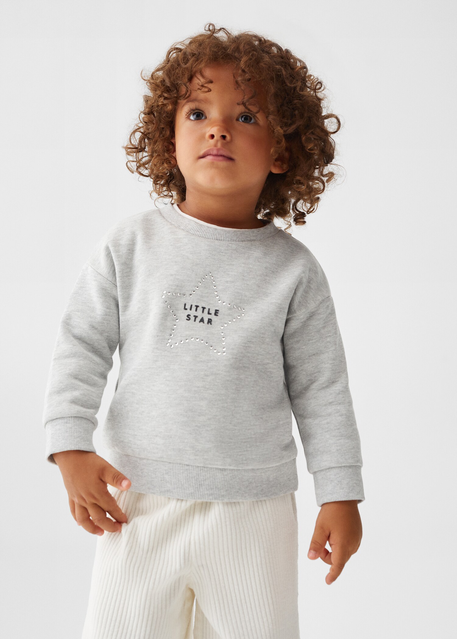 Message cotton sweatshirt - Medium plane