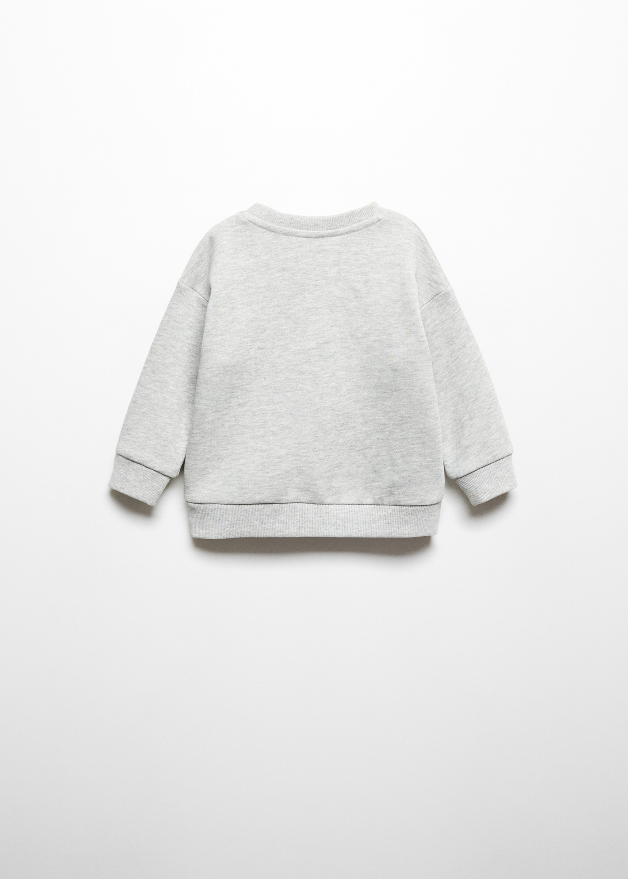 Message cotton sweatshirt - Reverse of the article