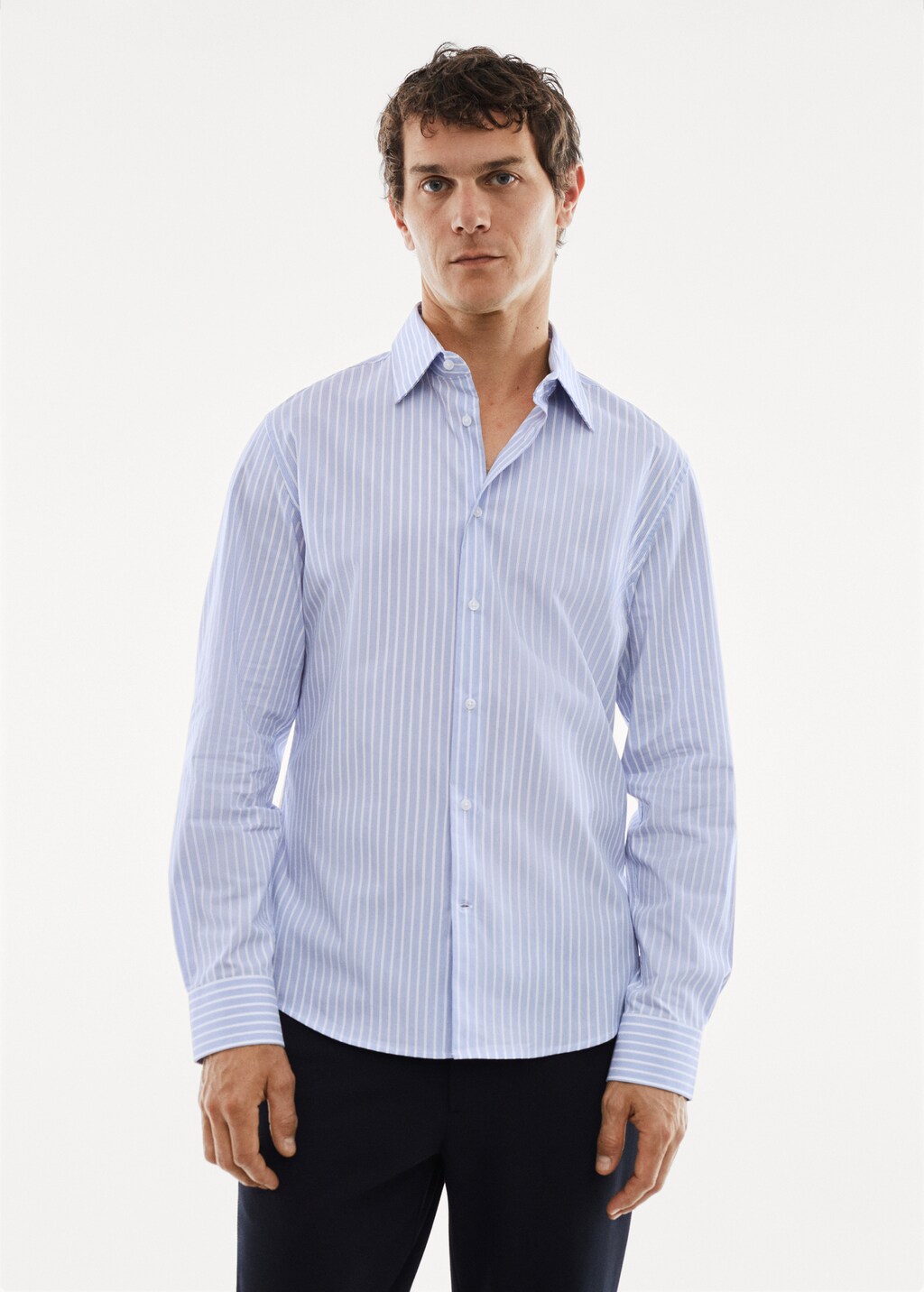 08 sircus GIMA cotton stripe knit shirt