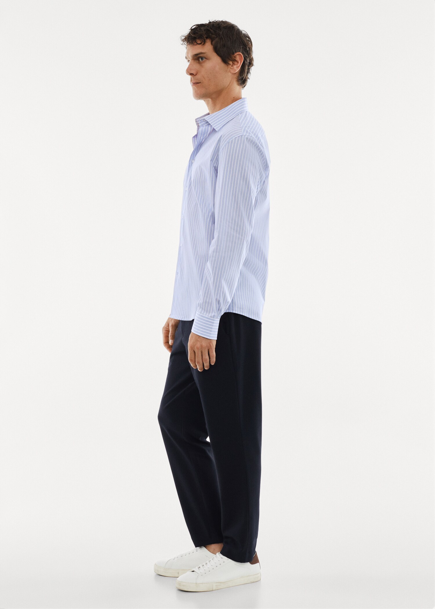 Camisa slim fit ratlles teixit strech - Detall de l'article 2