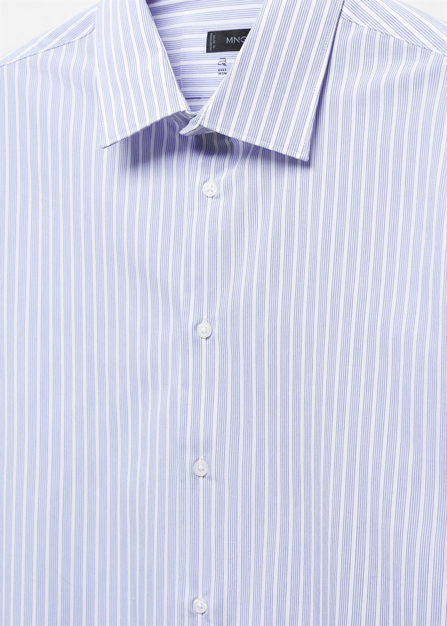 Camisa slim fit ratlles teixit strech - Detall de l'article 8