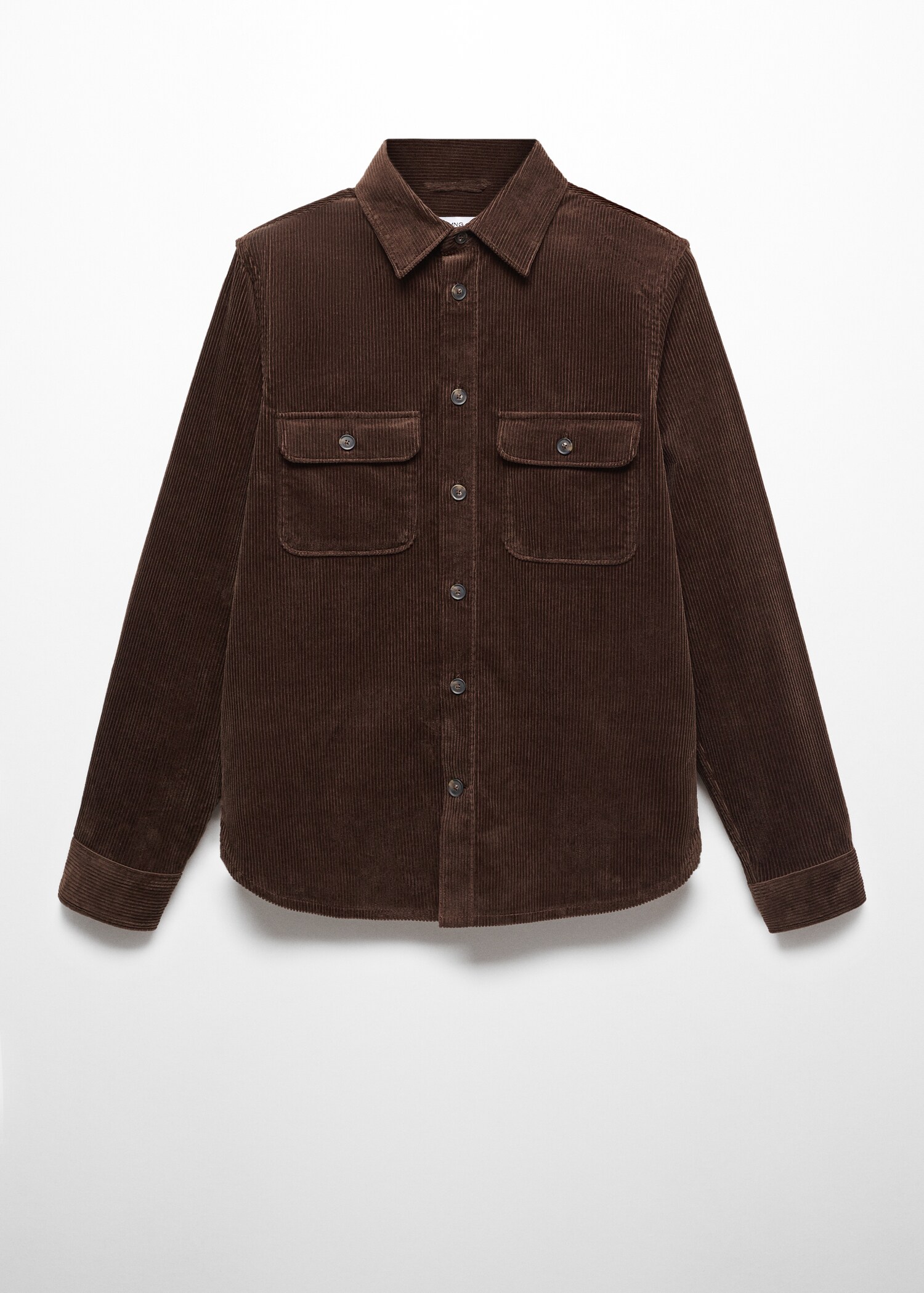 Corduroy pockets overshirt - Article without model