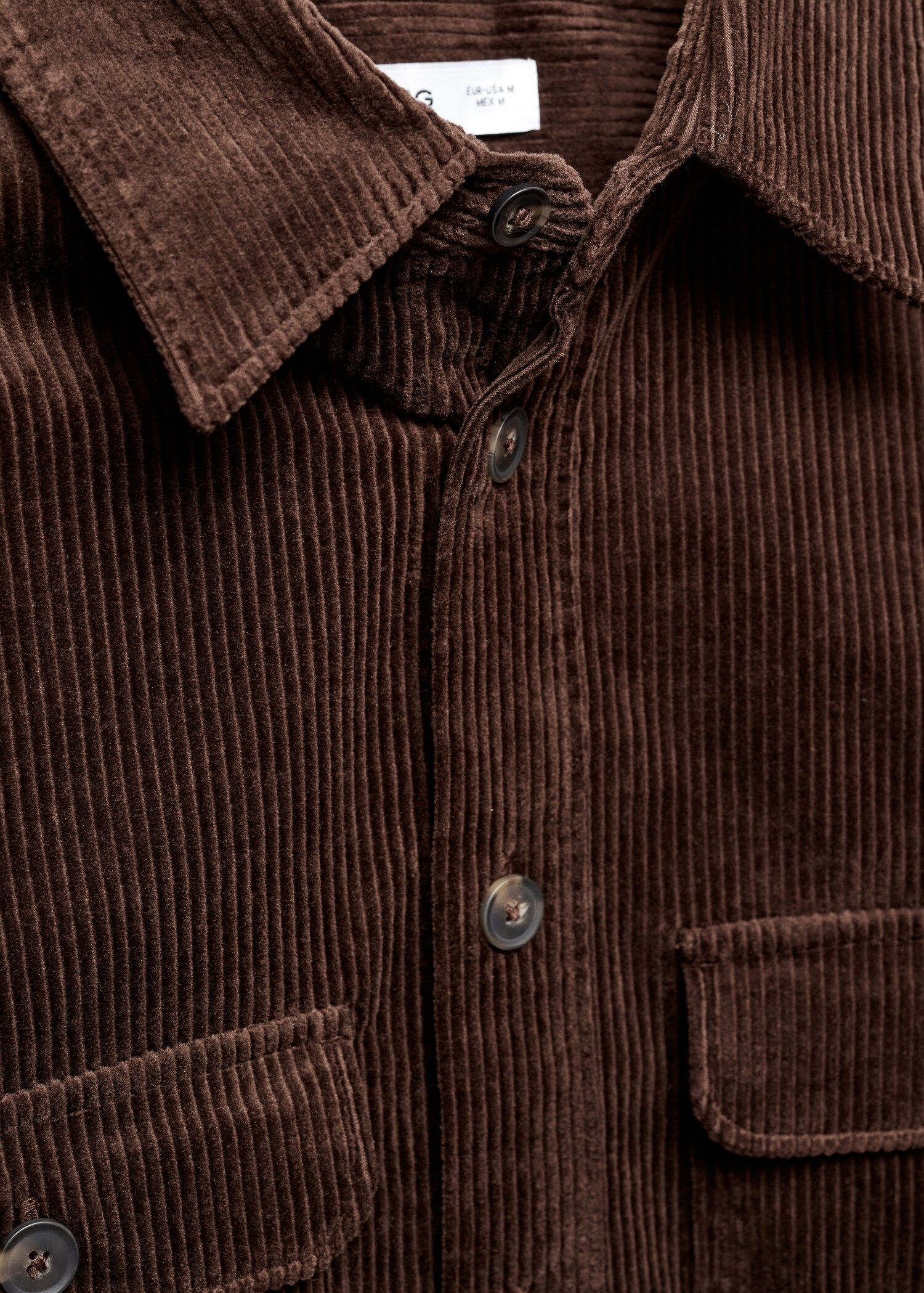 Corduroy pockets overshirt - Details of the article 8