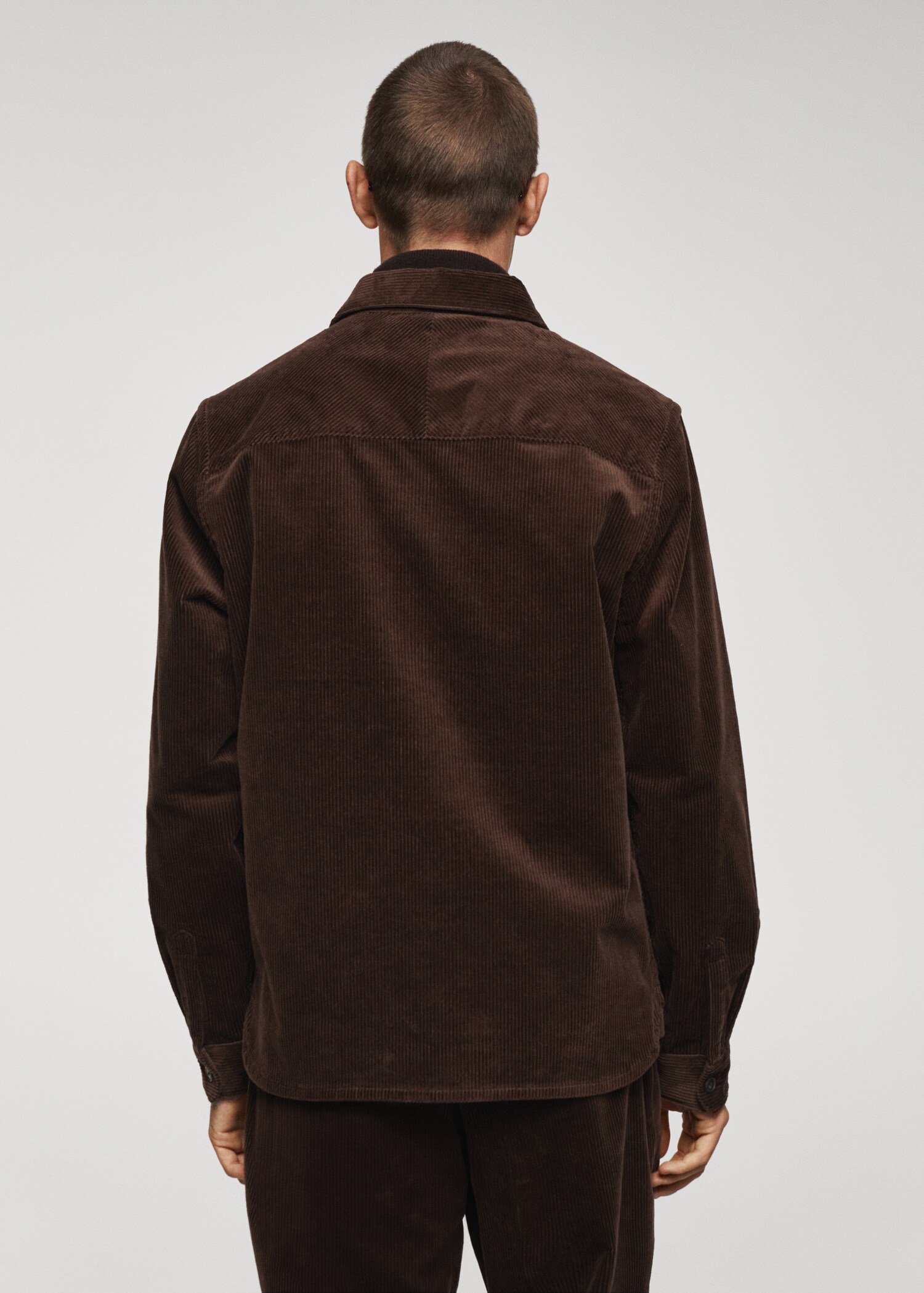 Corduroy pockets overshirt - Reverse of the article