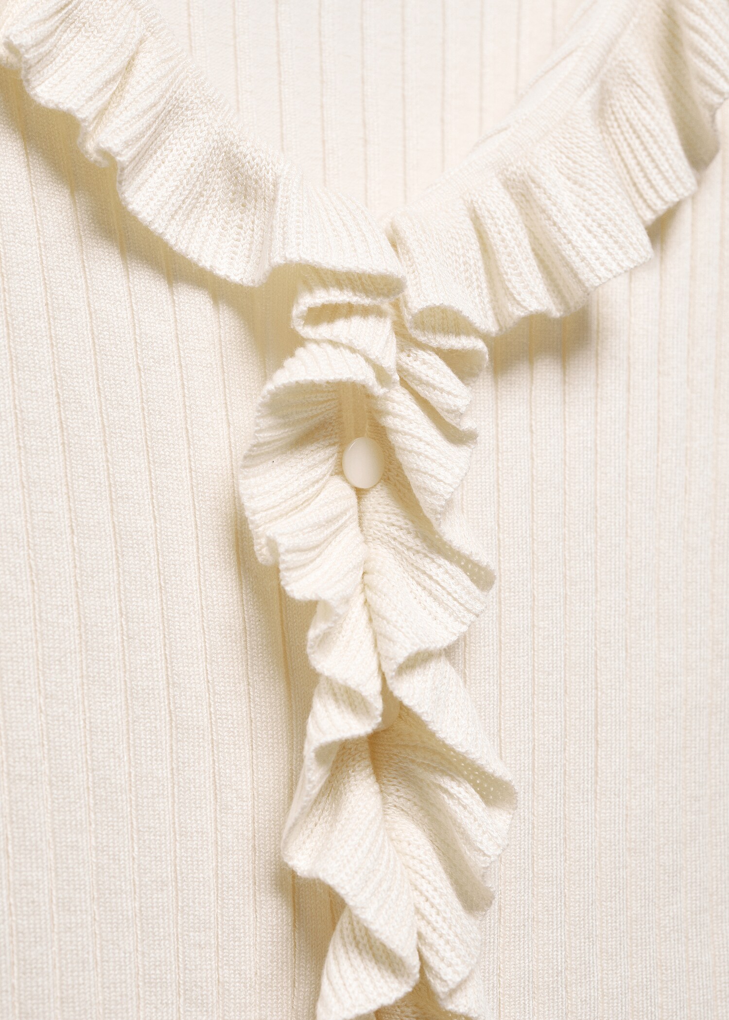 Ruffle  knit cardigan - Details of the article 8