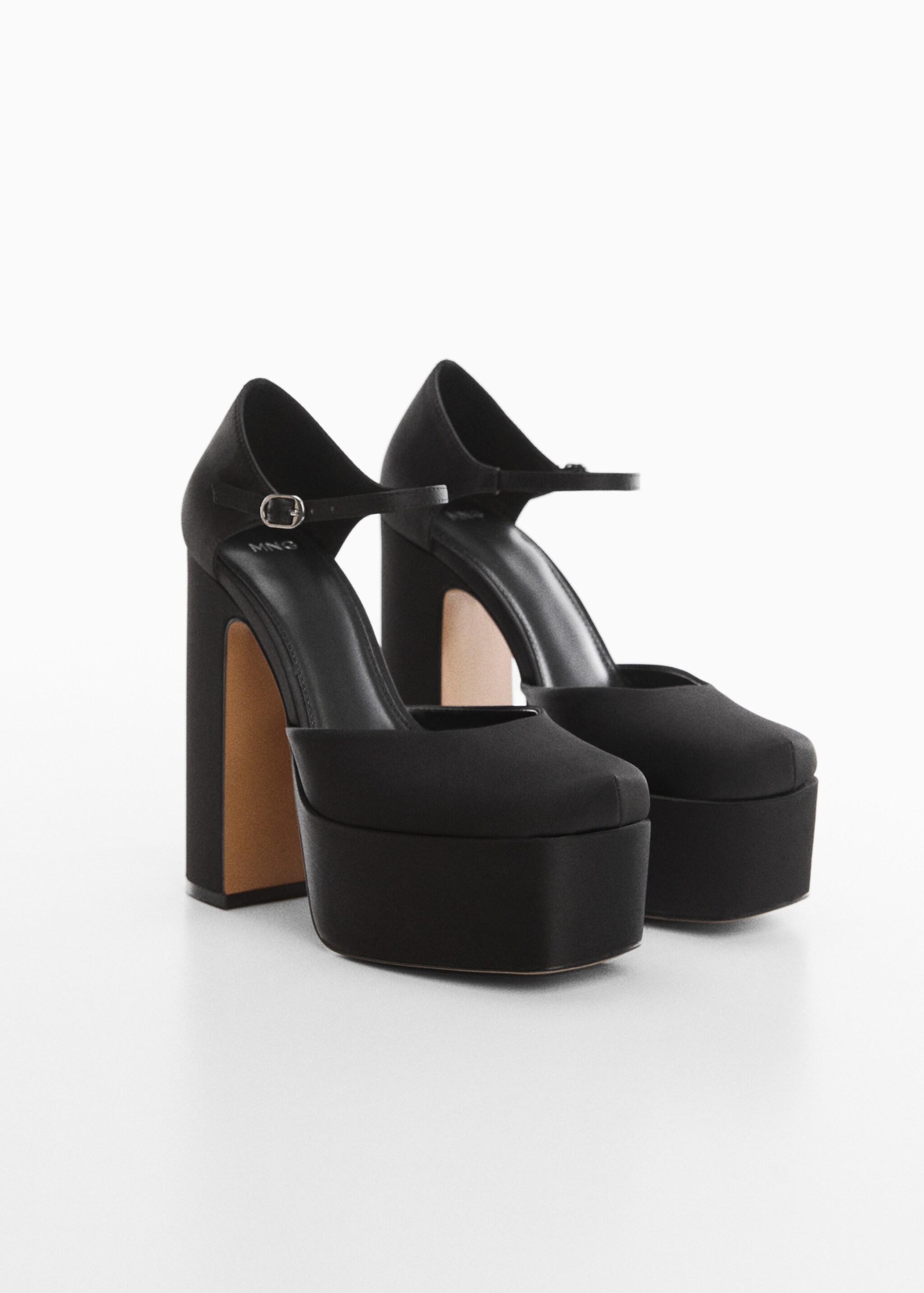 Heeled platform shoes - Medium plane, Black. Ref: 57077723-00.