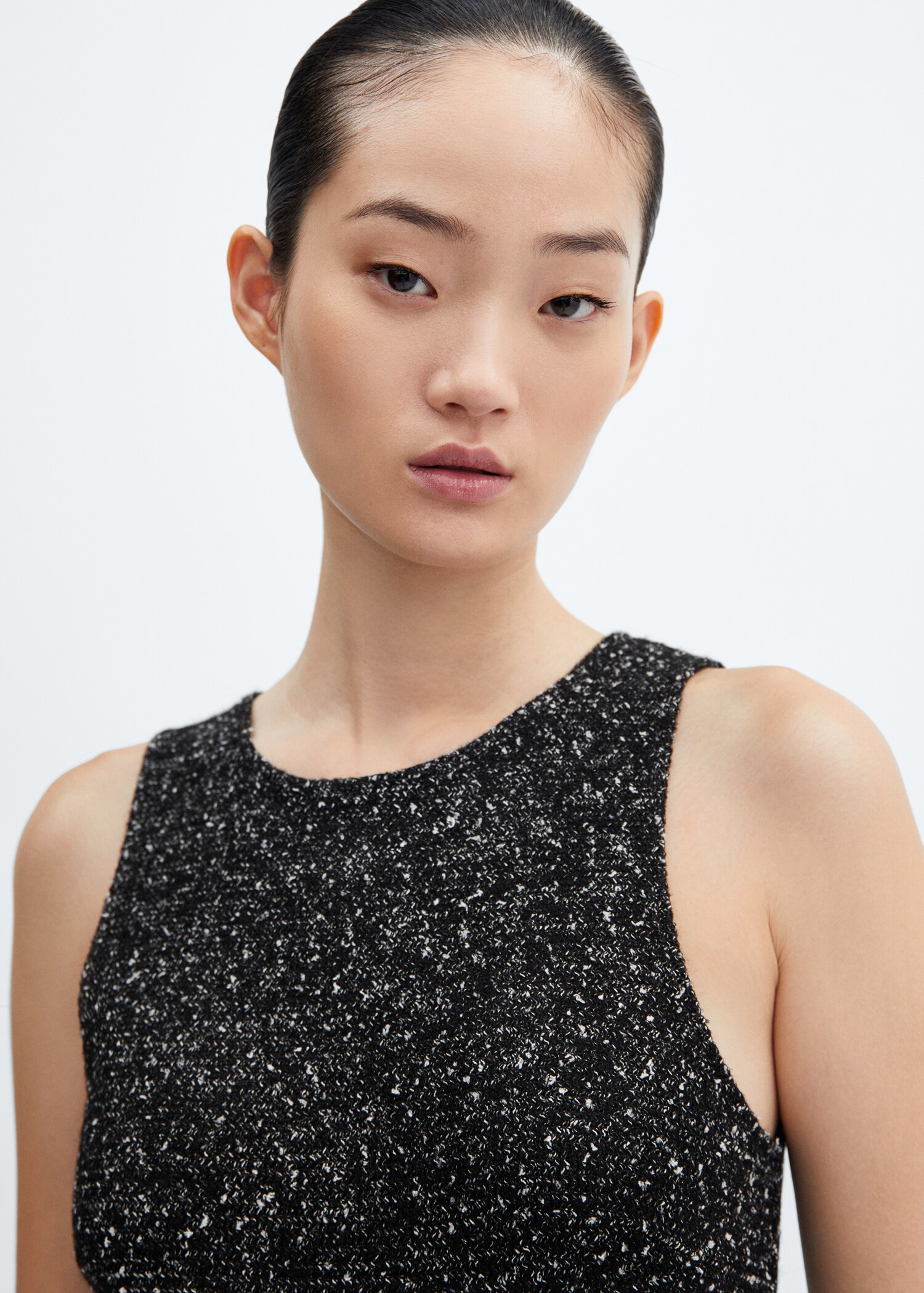 Marbled tweed jumpsuit - Details of the article 1