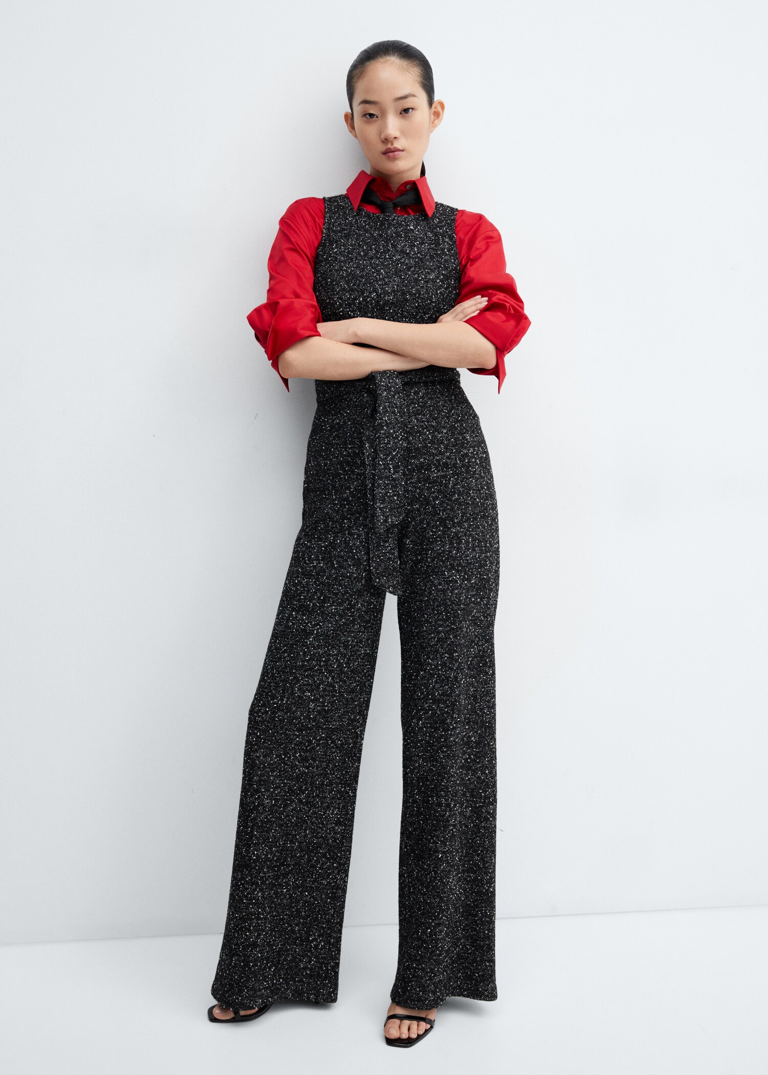Marbled tweed jumpsuit - Details of the article 2