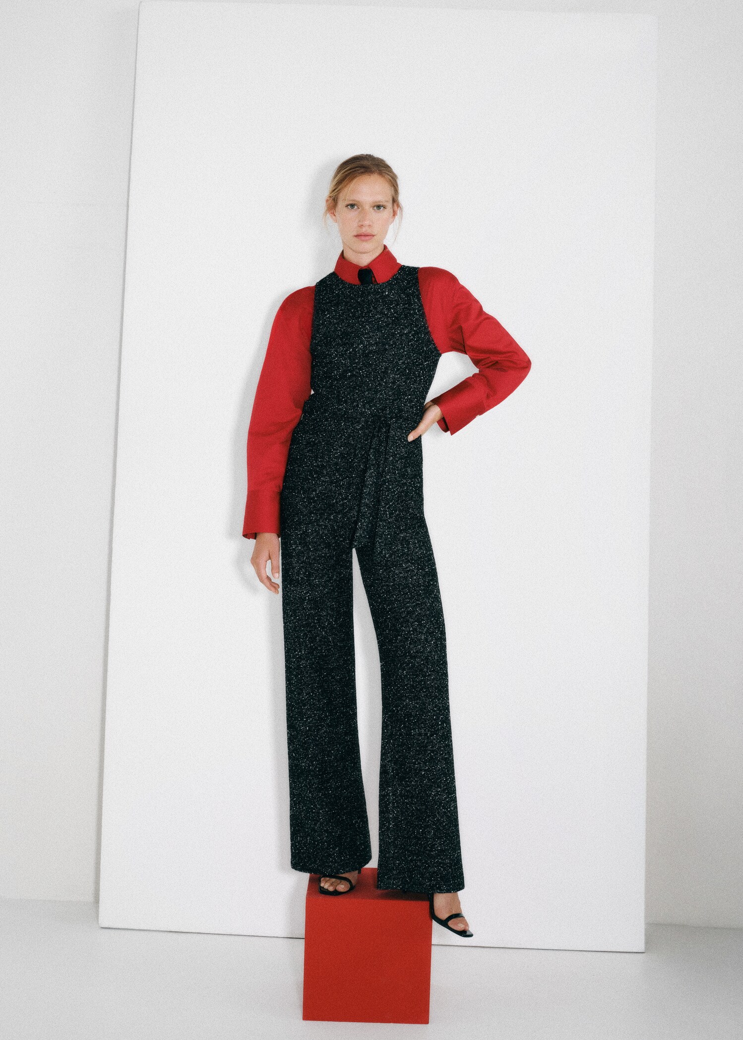Marbled tweed jumpsuit - Details of the article 6