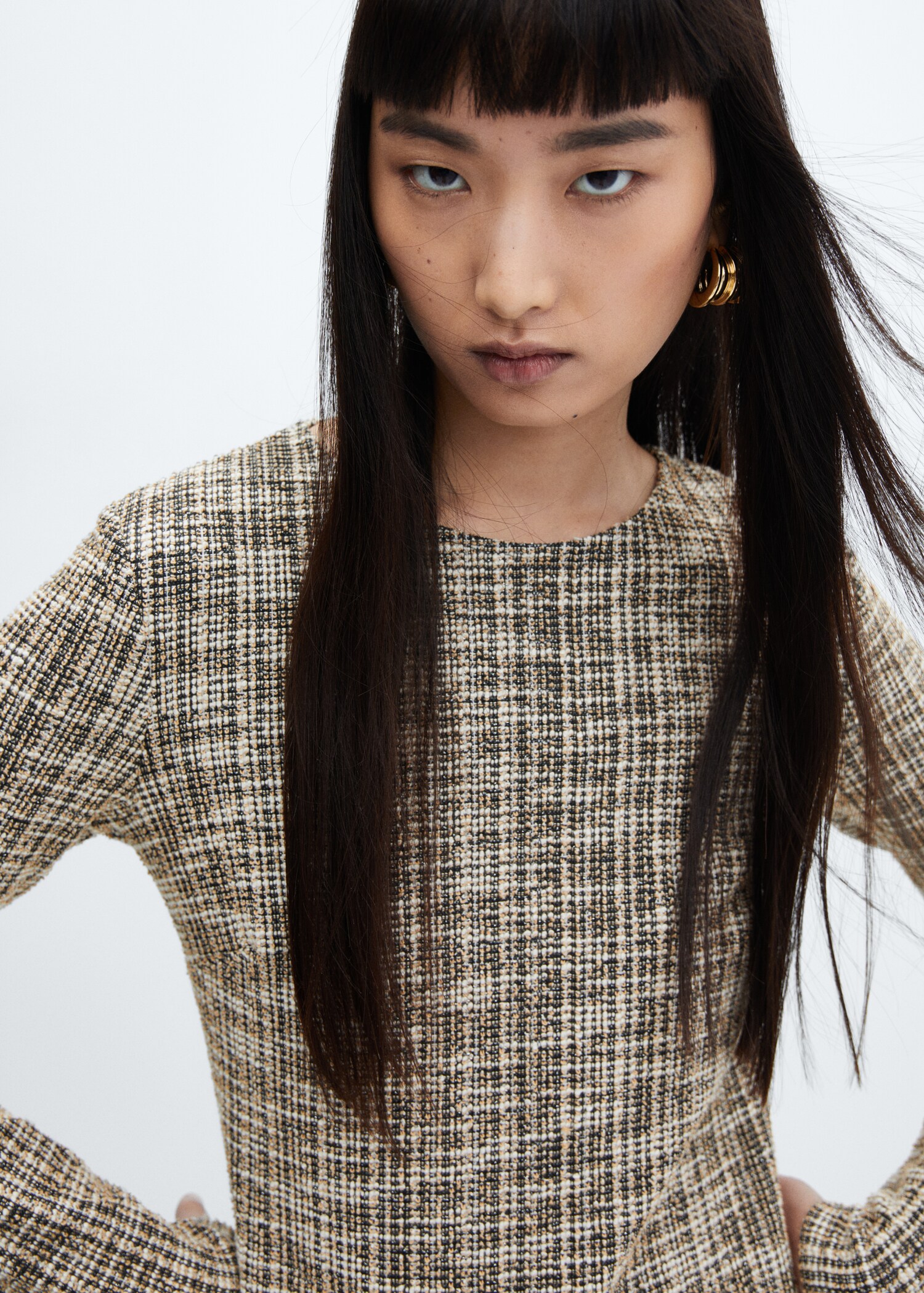 Marbled tweed dress - Details of the article 1