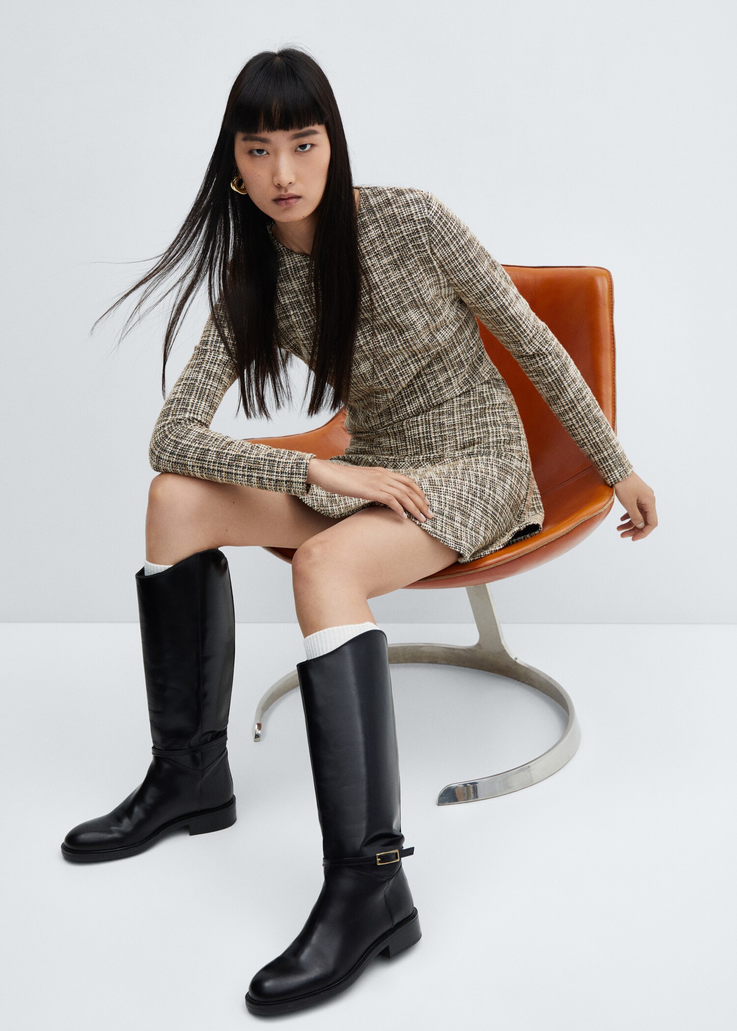 Marbled tweed dress - Details of the article 2