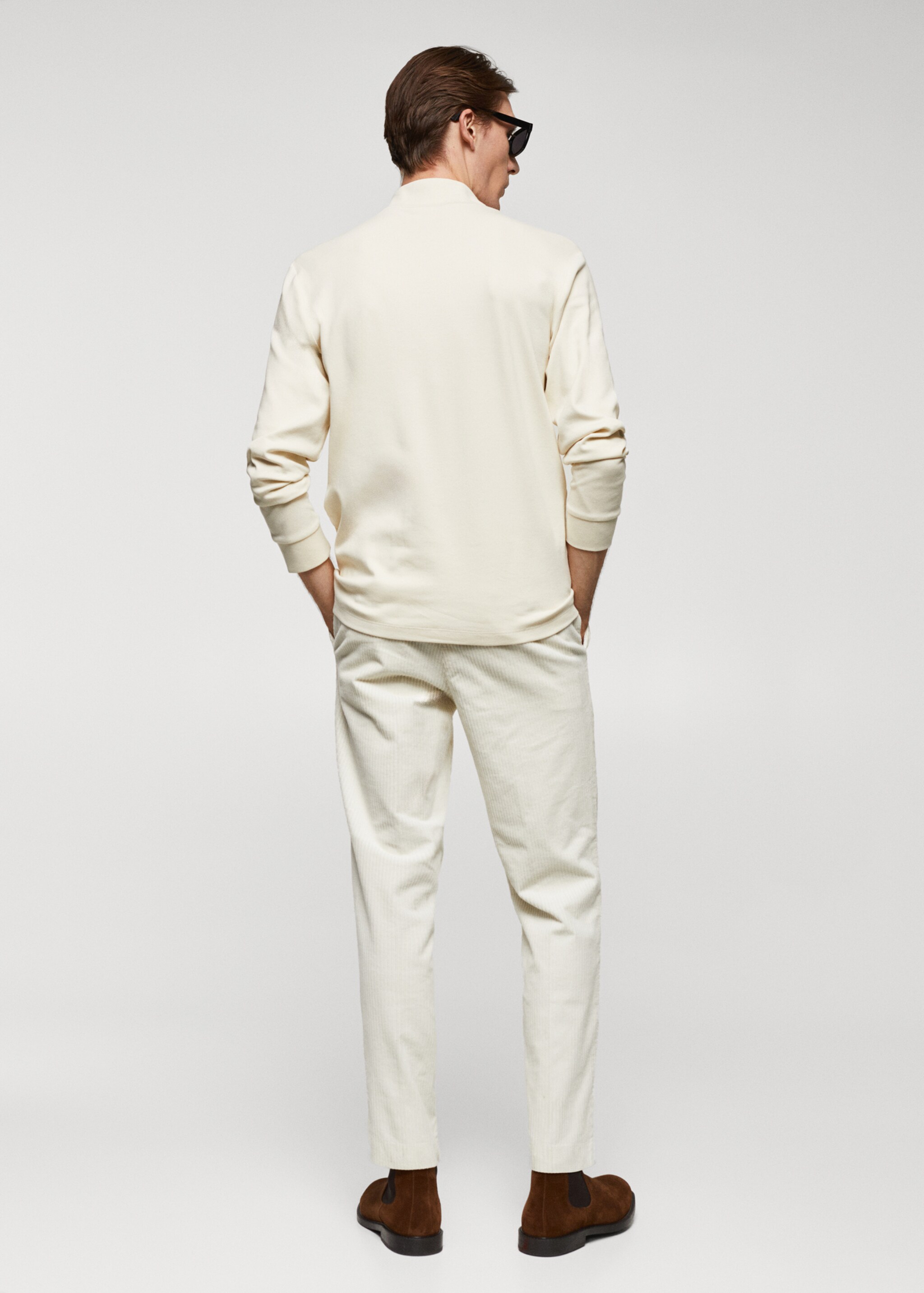 Perkins-neck long-sleeved t-shirt - Reverse of the article