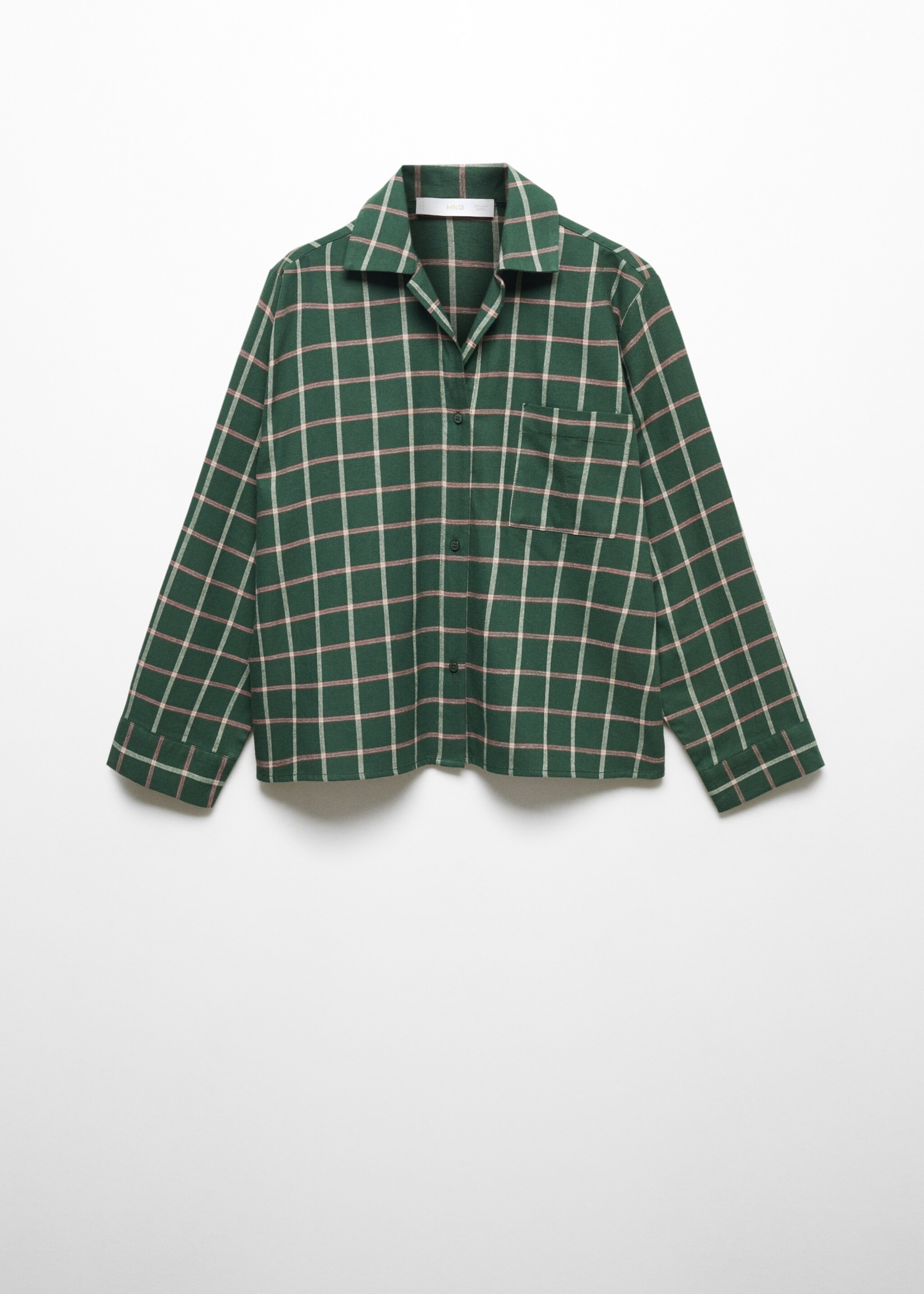 Check flannel pyjama shirt - Article without model