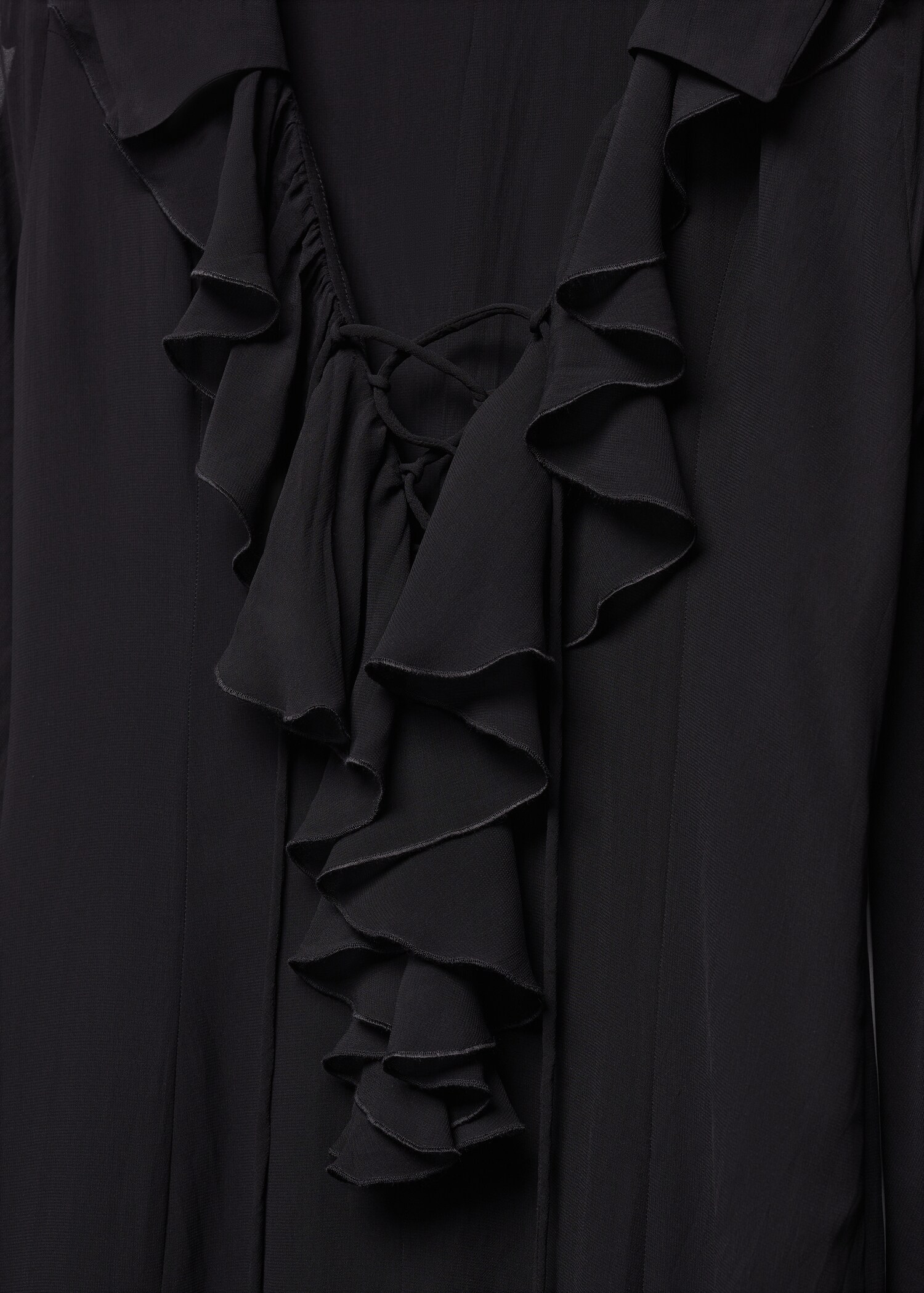 Flared dress with ruffled sleeves - Details of the article 8