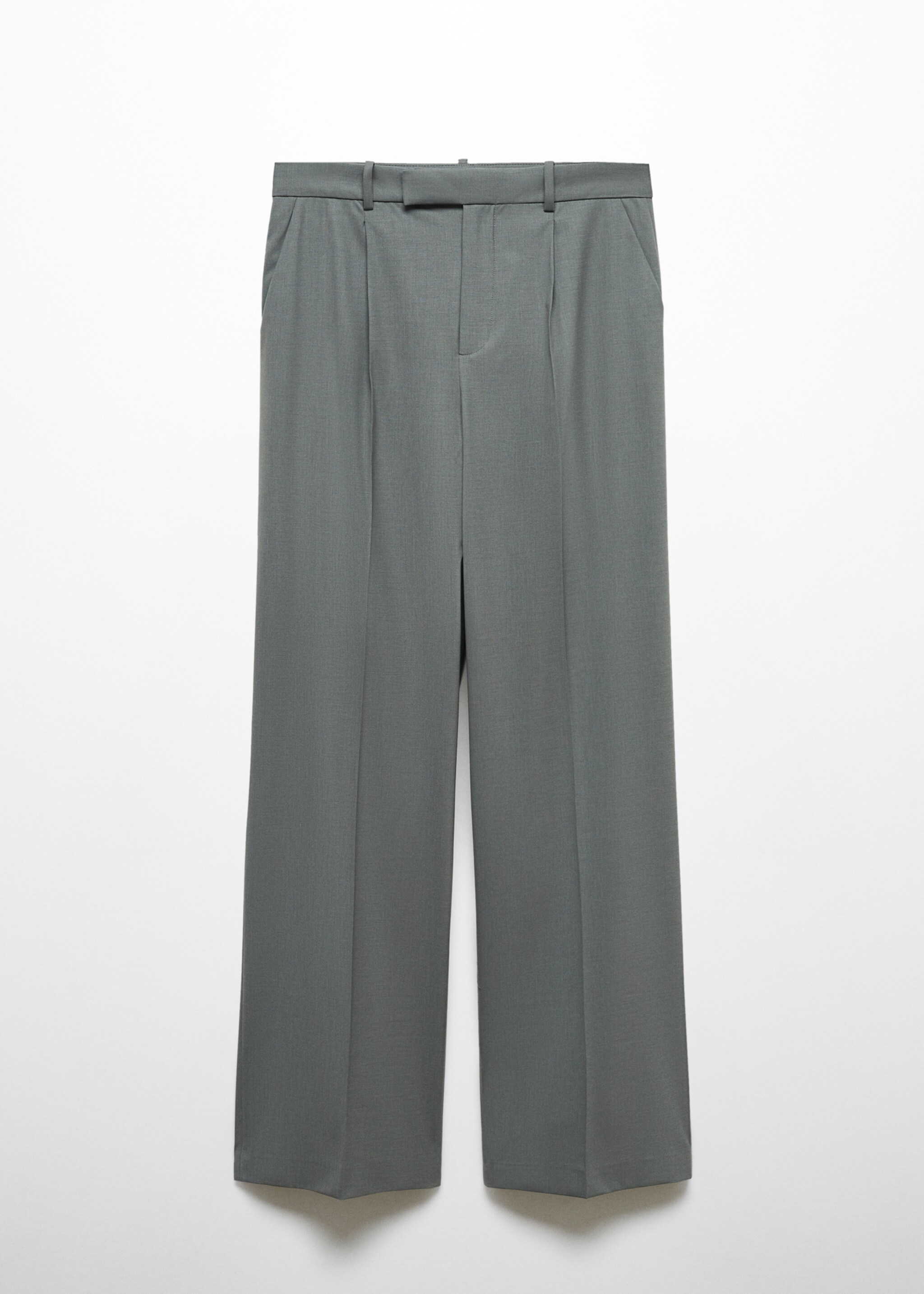 Wool straight-fit trousers - Article without model