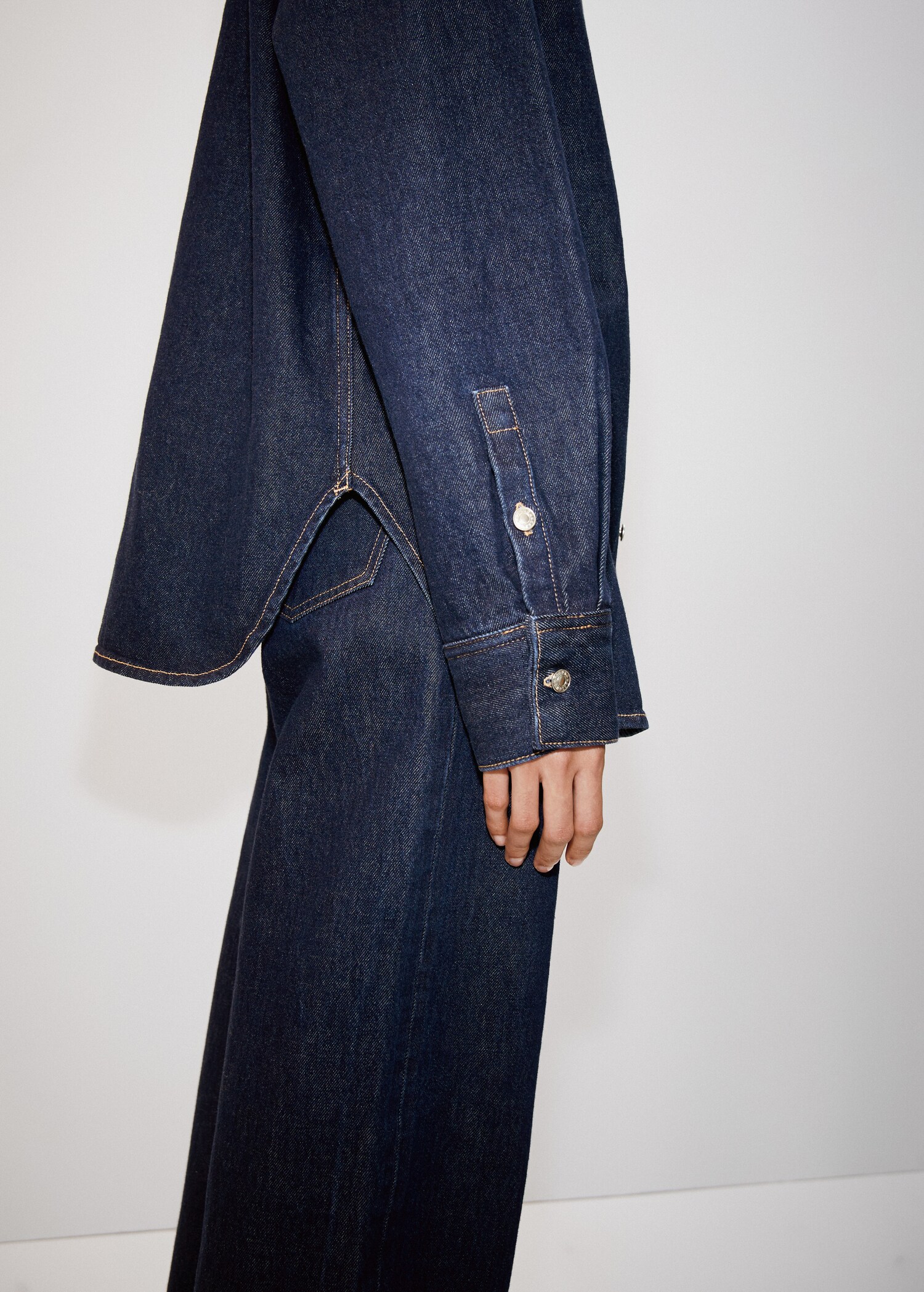 Sovracamicia oversize in denim - Dettaglio dell'articolo 6