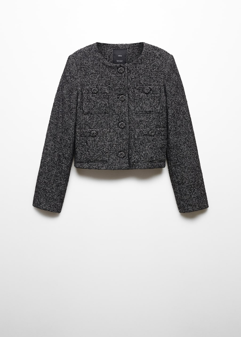 Trim tweed jacket Women MANGO OUTLET Finland