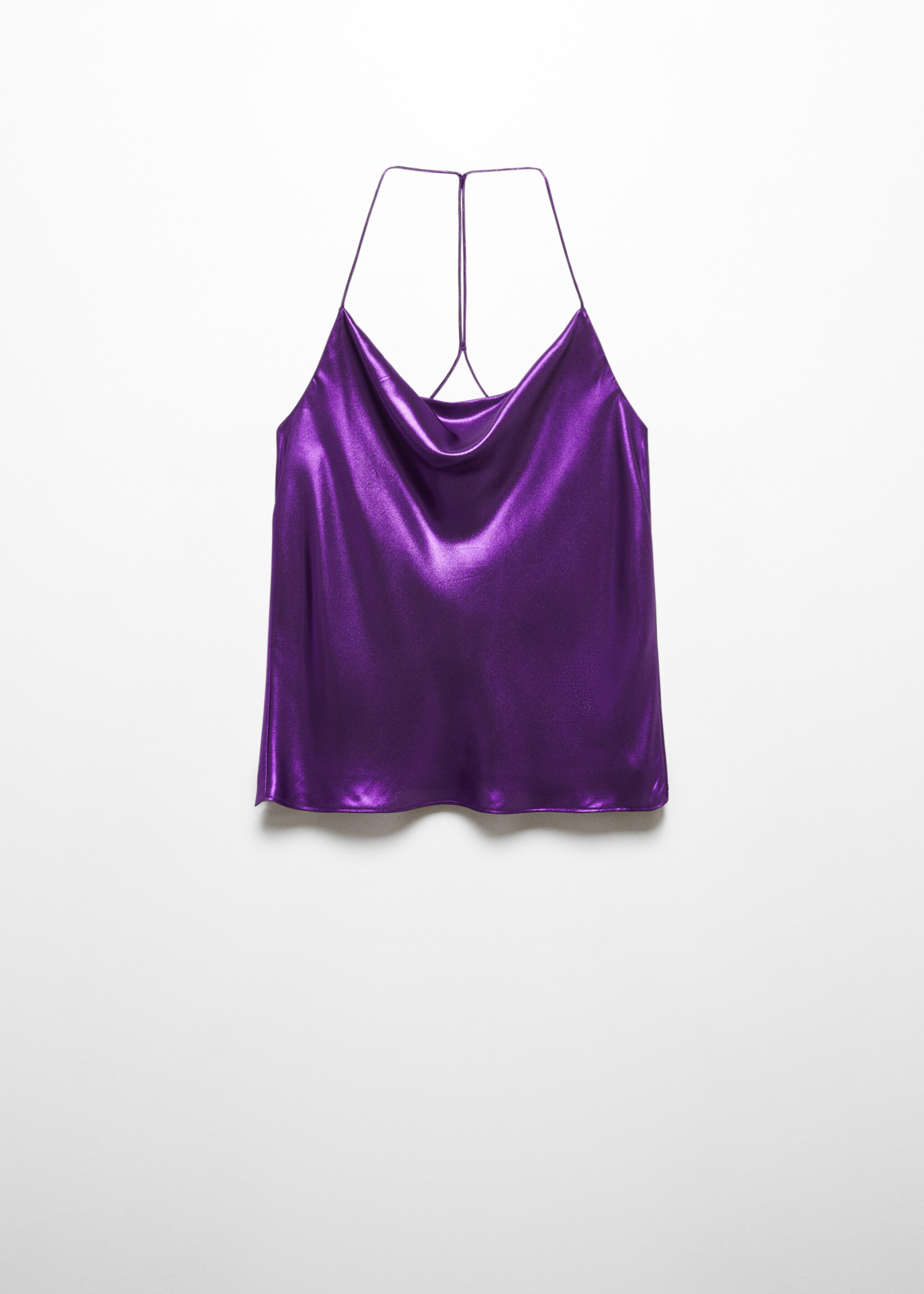 Satin top with straps - Article without model