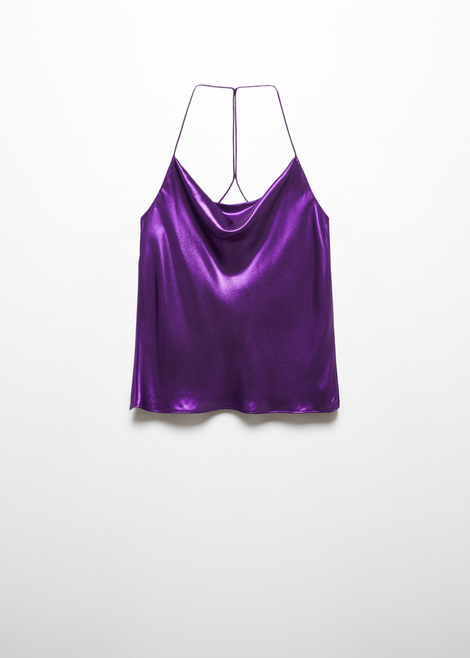 Satin top with straps - Article without model