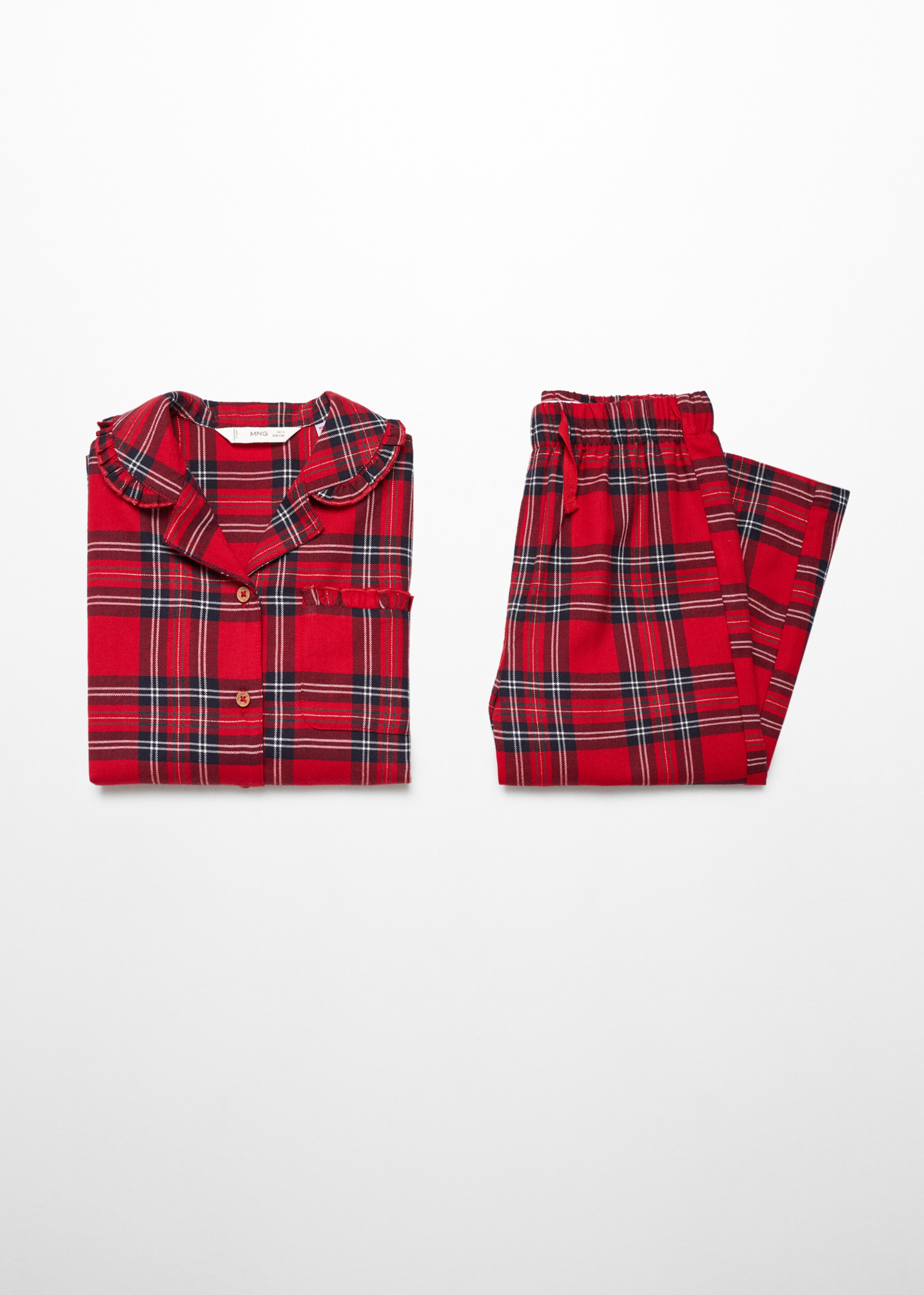 Pyjama long deux pièces carreaux - Détail de l'article 8