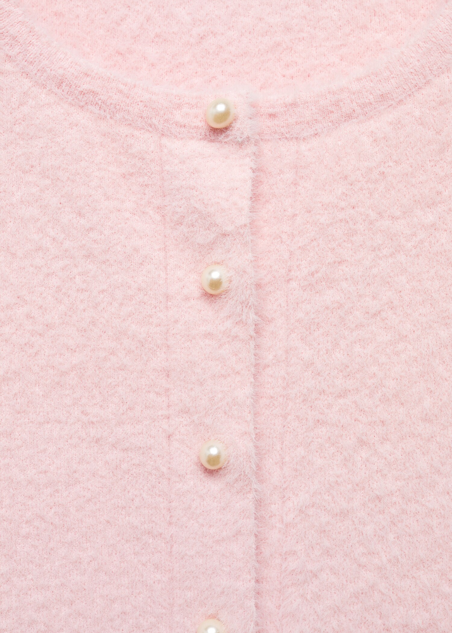 Fur-effect knitted cardigan - Details of the article 8